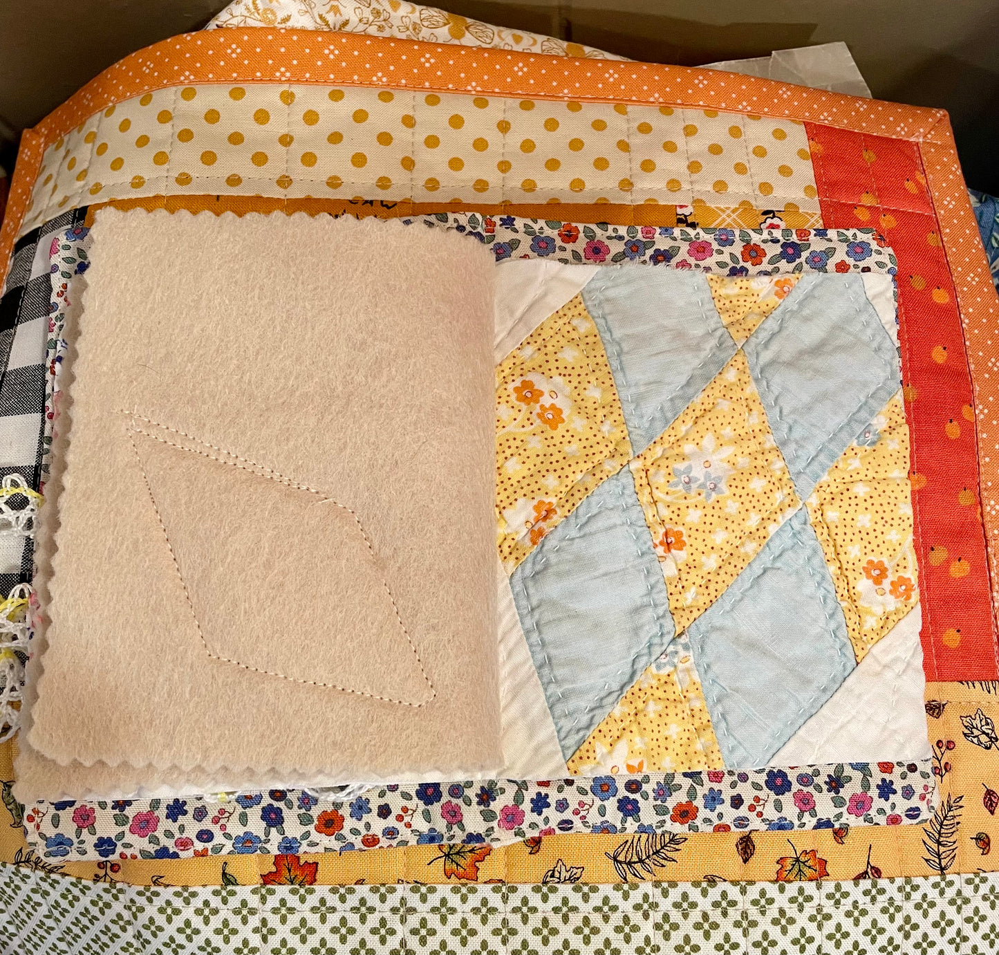 Hand Pieced Needle Book