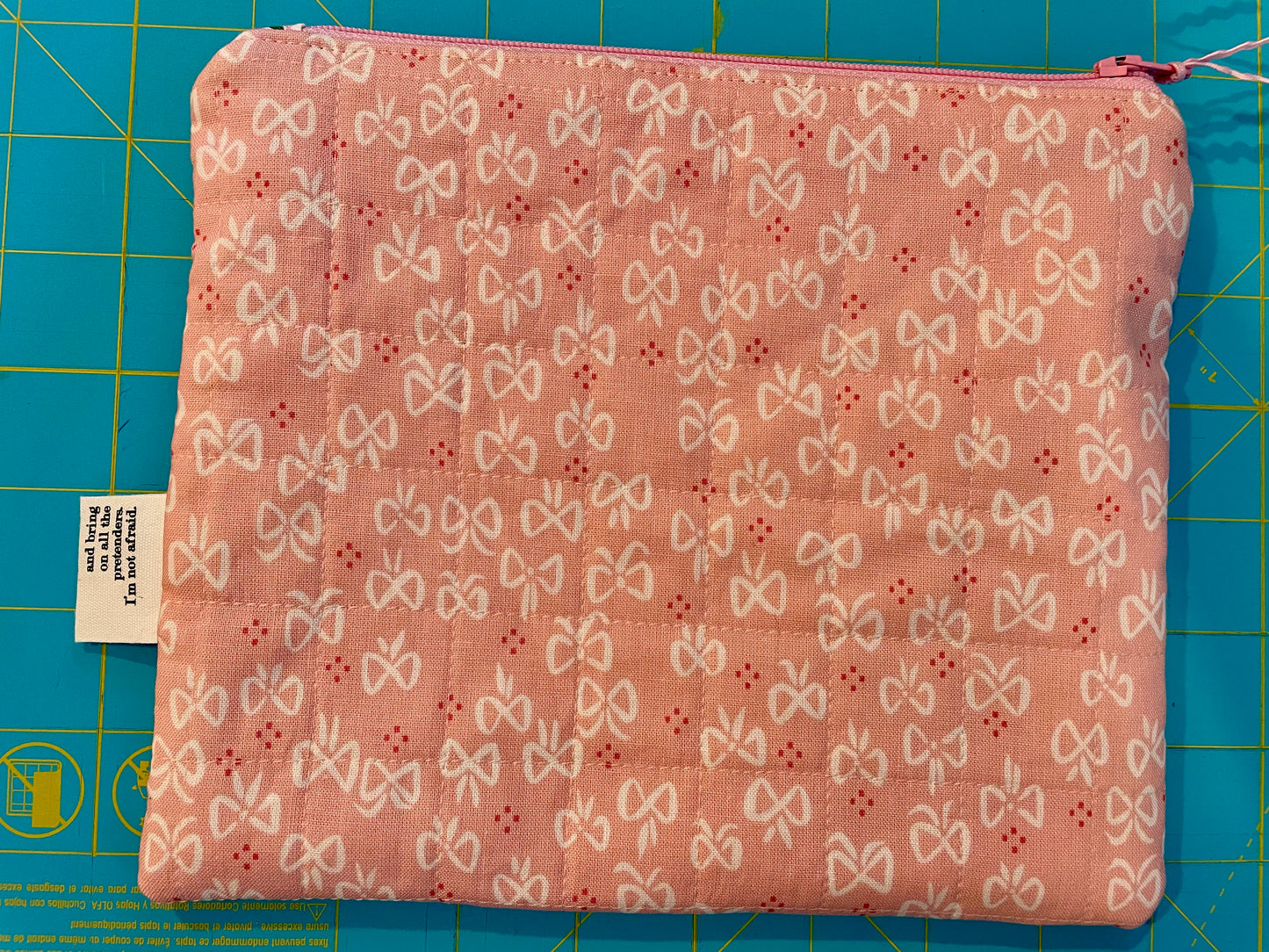 Lover Inspired Quilted Zipper Bag
