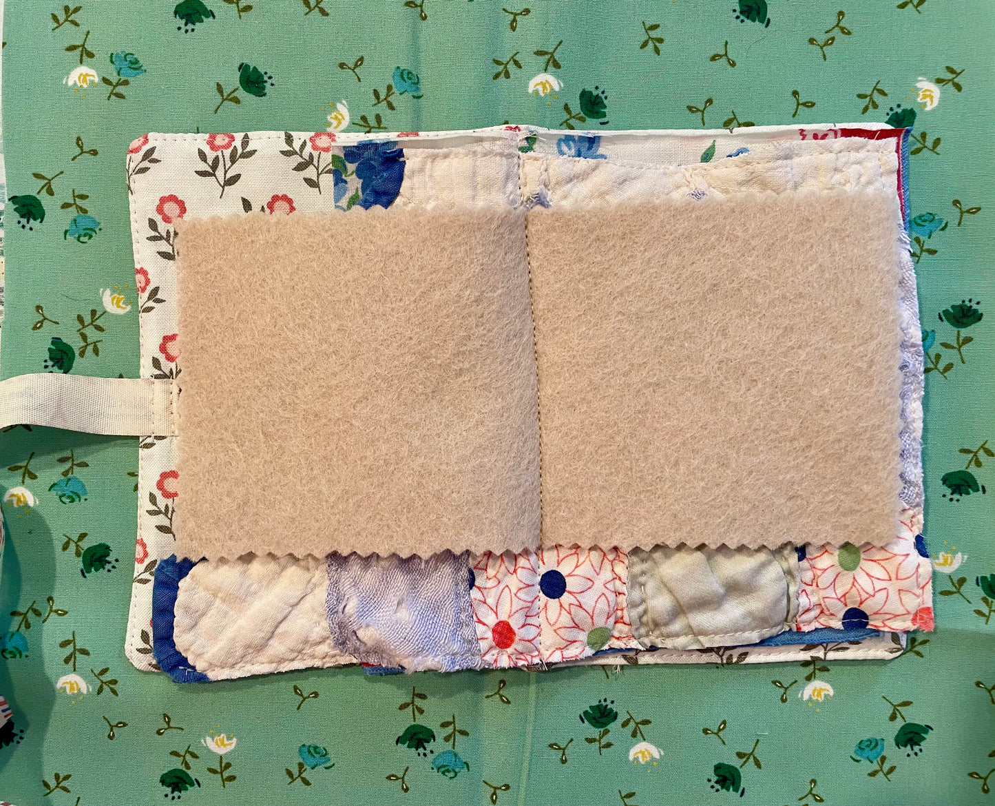 Miss Kitty Hand Pieced Needle Book