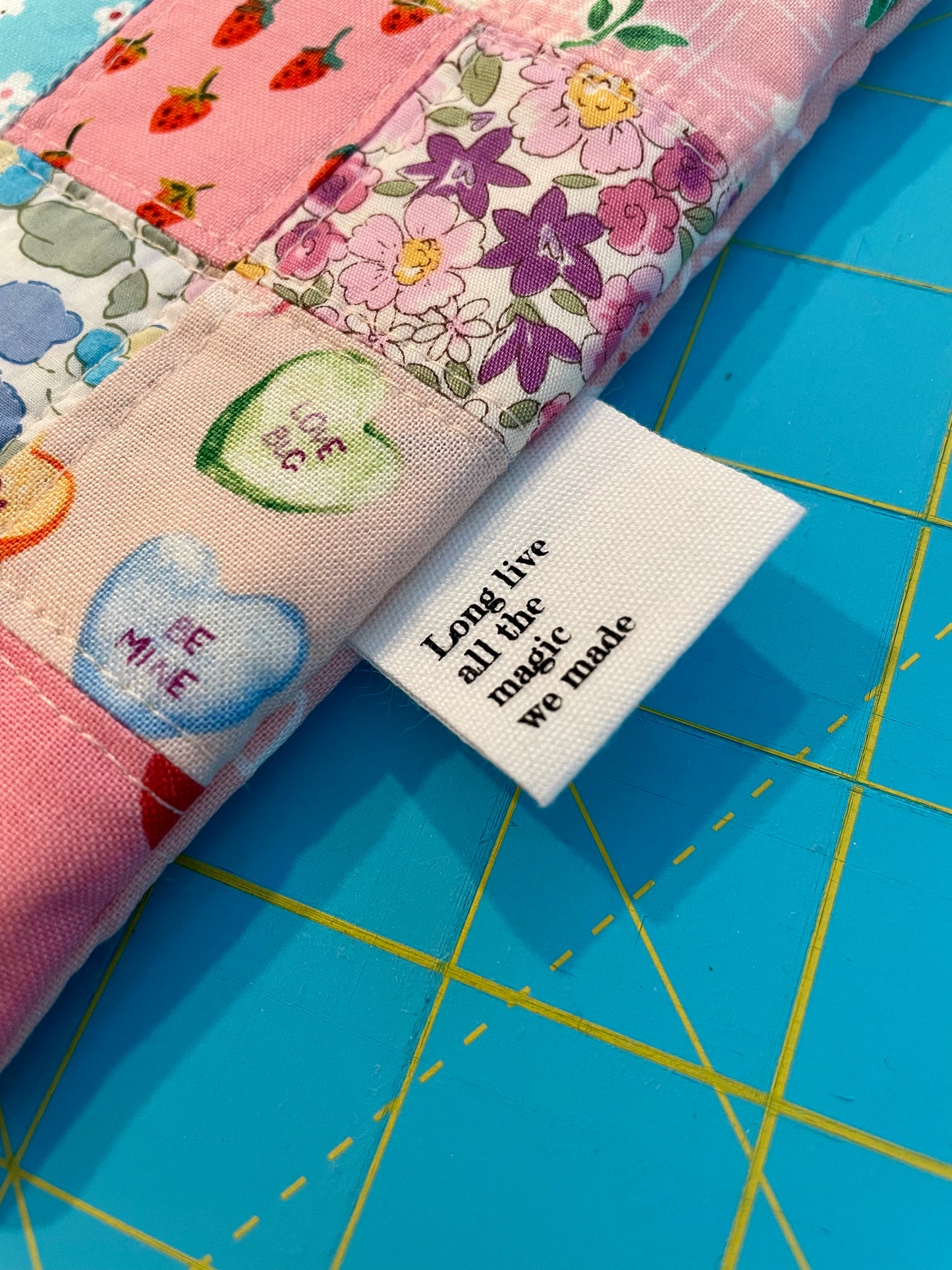 Lover Inspired Quilted Zipper Bag