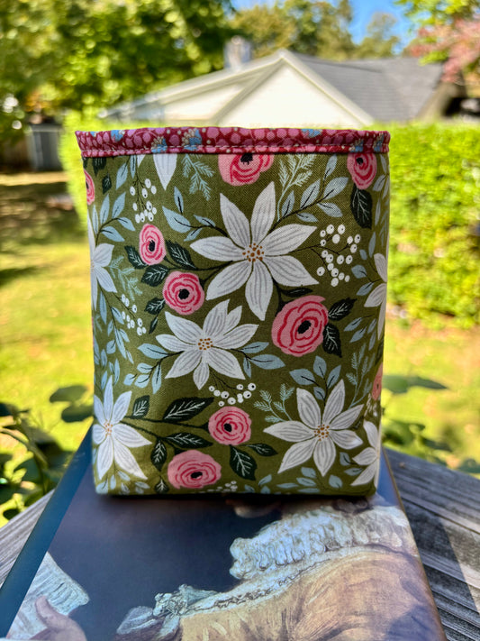Green Holiday Fabric Bucket