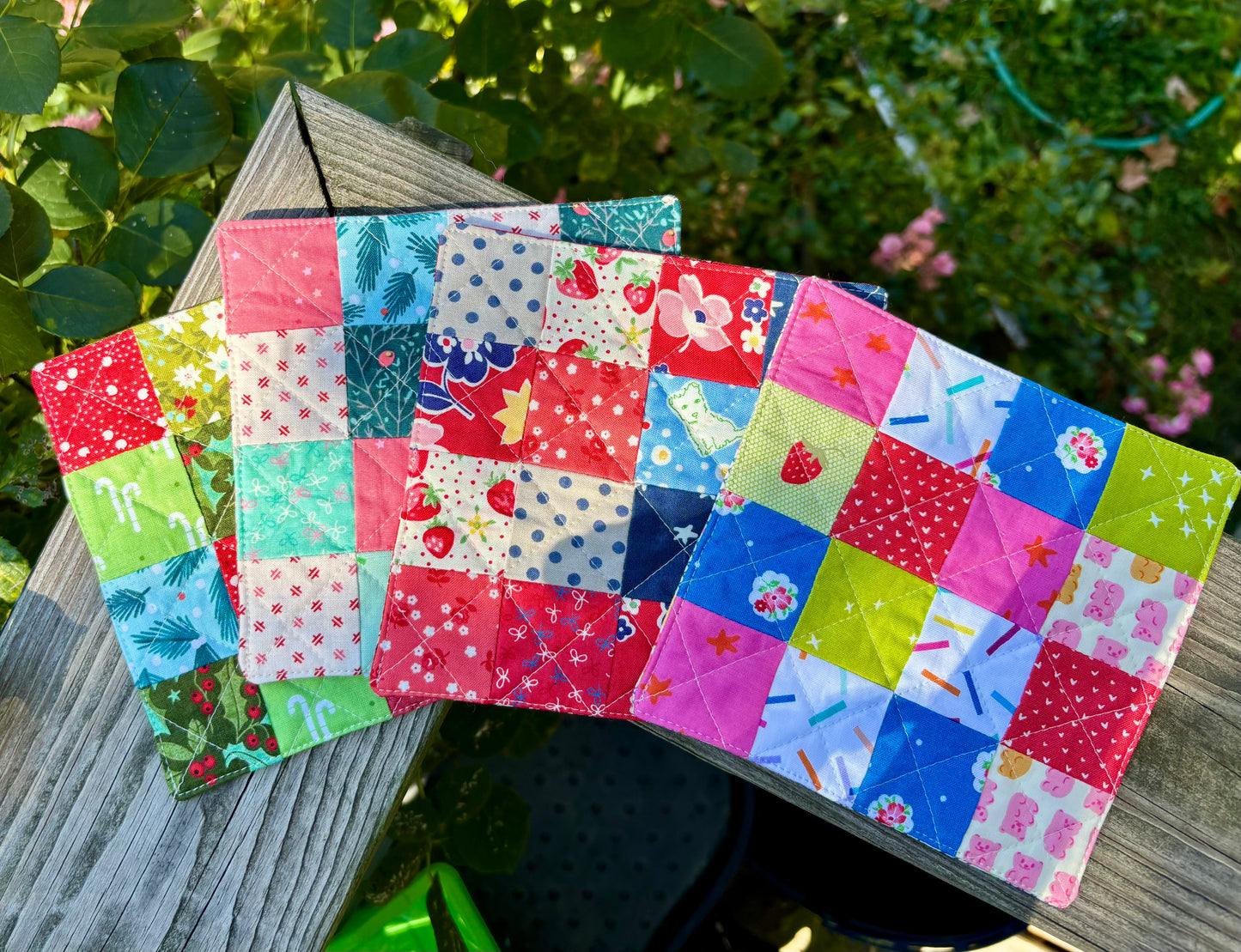 Holiday Patchwork Mug Rug