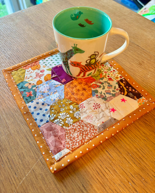 Fall Feeling Hand Pieced Table Mat