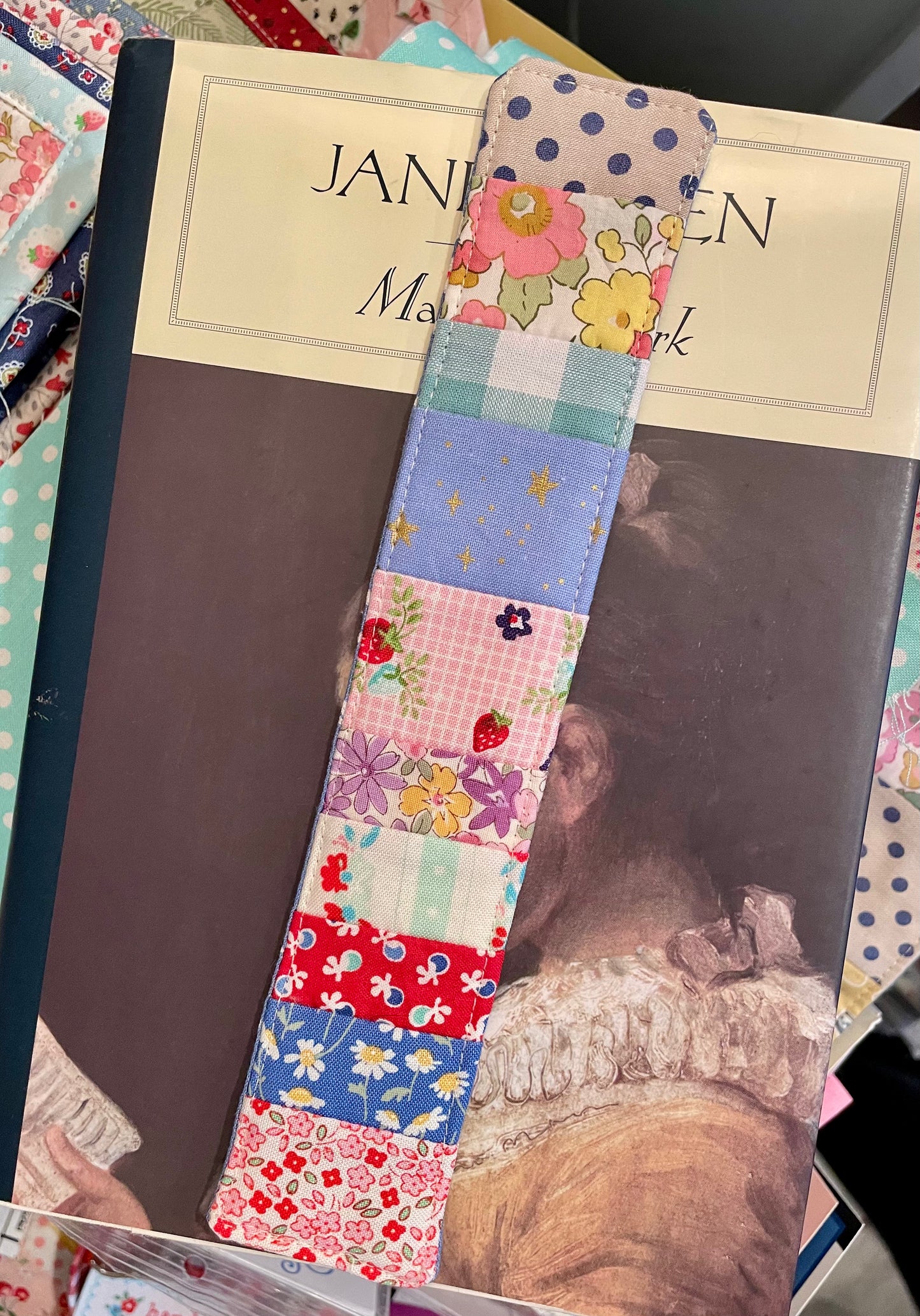 Scrappy Patchwork Bookmark