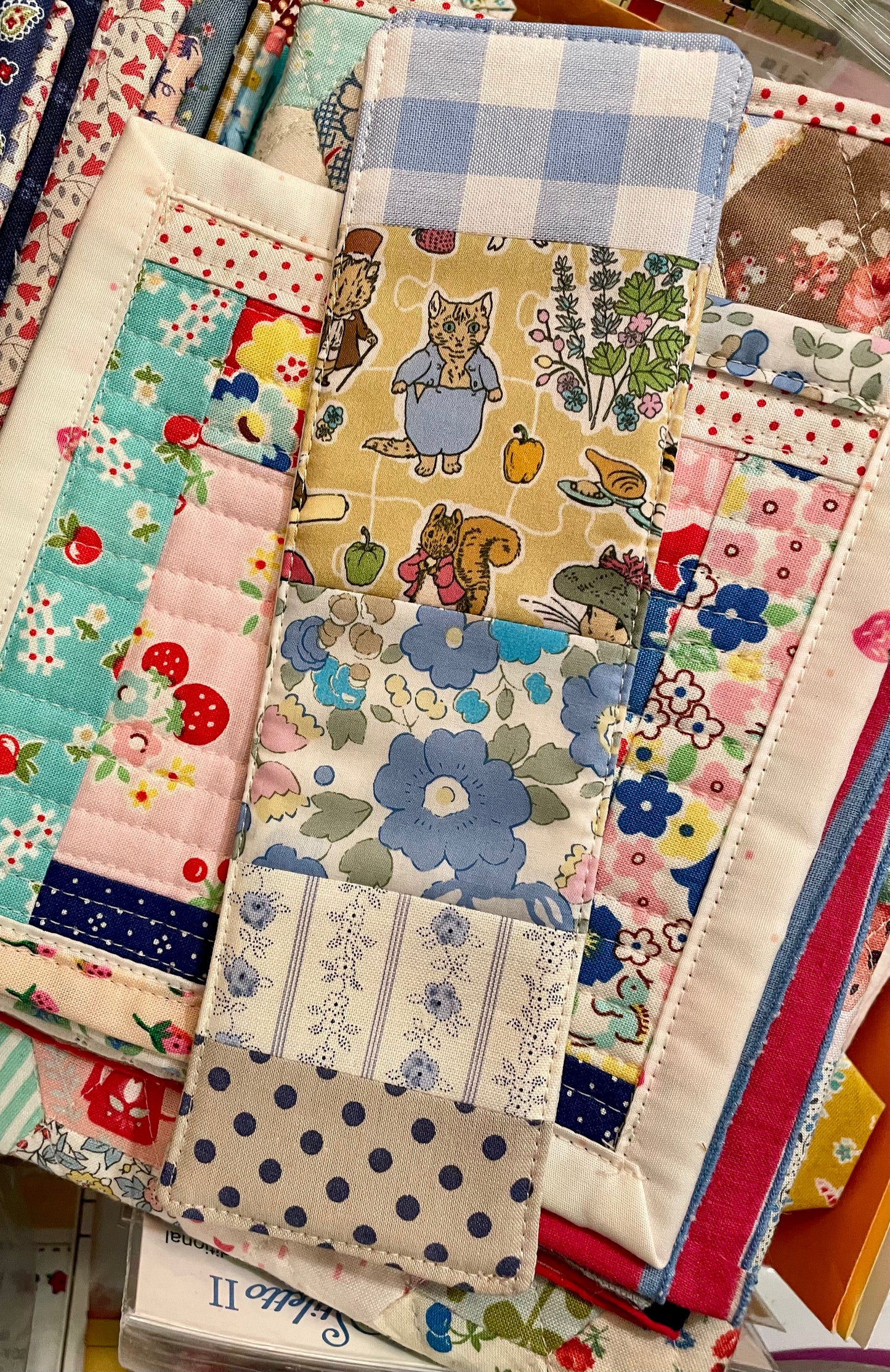 Kitty and Flowers Bookmark