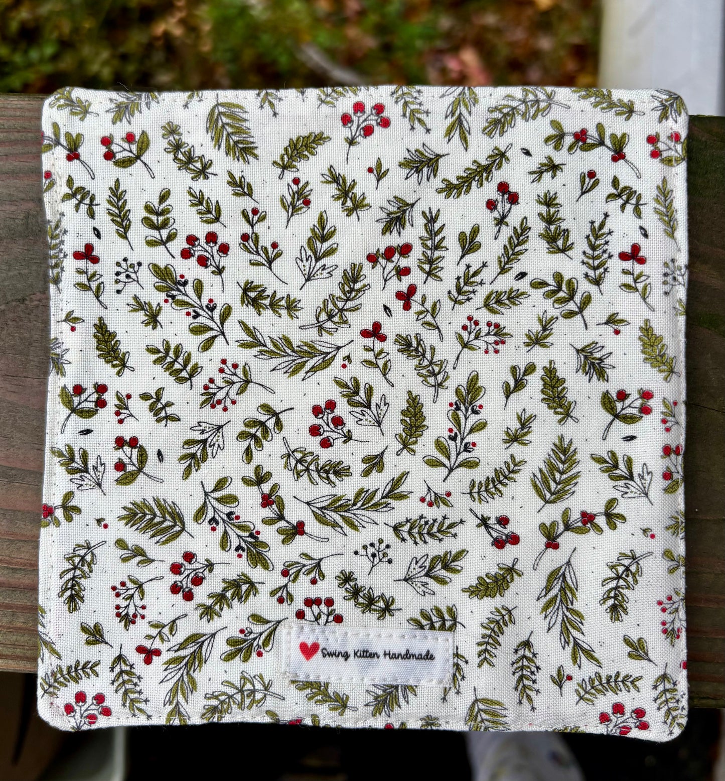 Holiday Patchwork Mug Rug