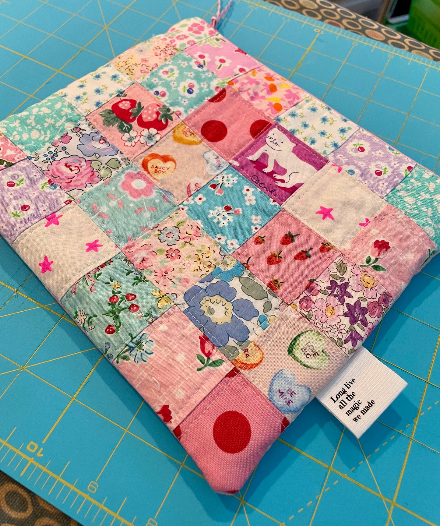 Lover Inspired Quilted Zipper Bag