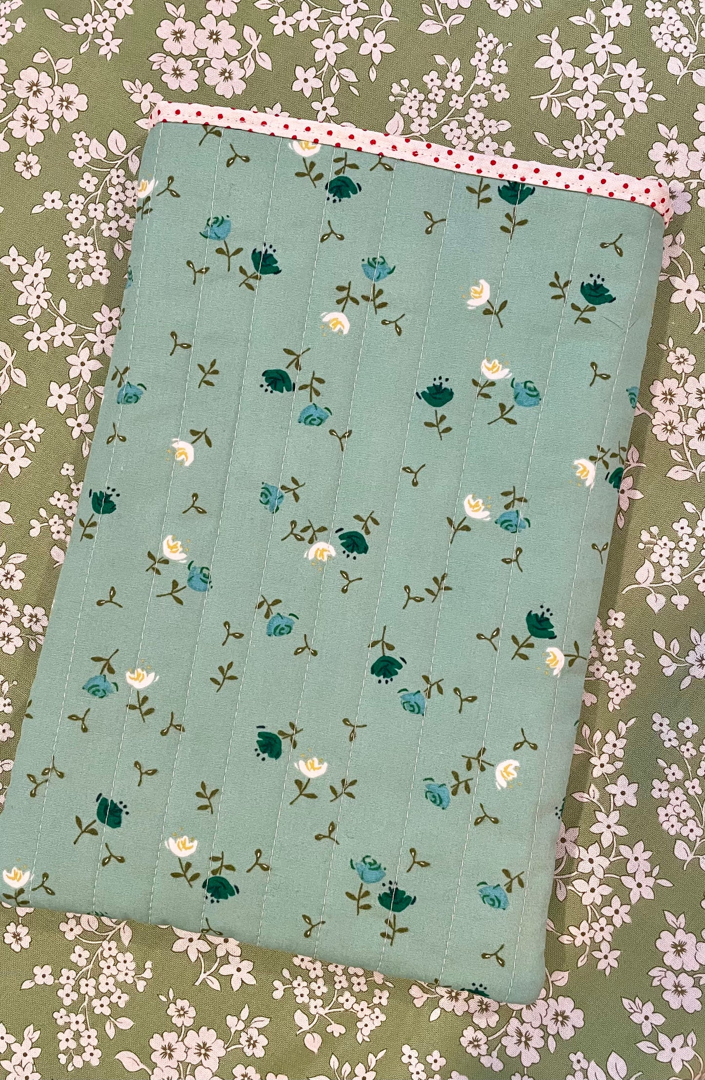 Hand Pieced Quilted Journal Sleeve