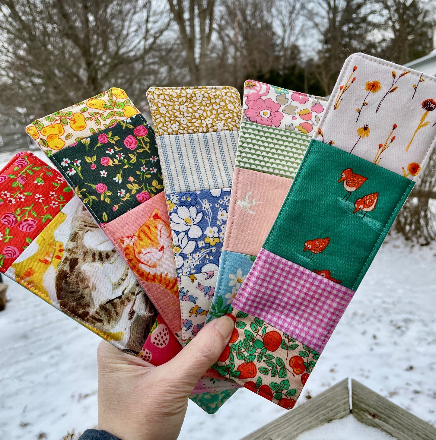 Birds and Floral Bookmark