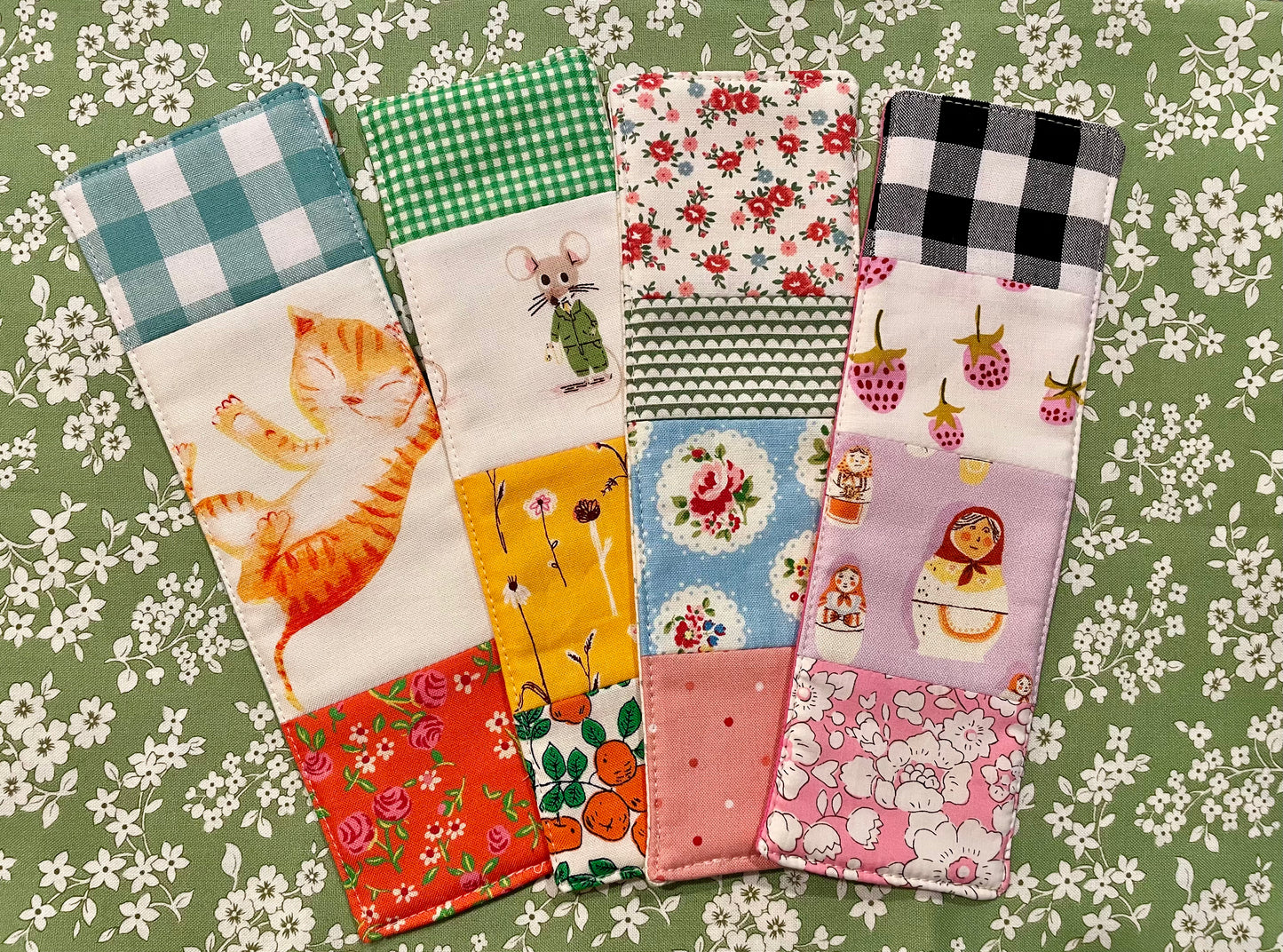 Cottage Flowers Bookmark