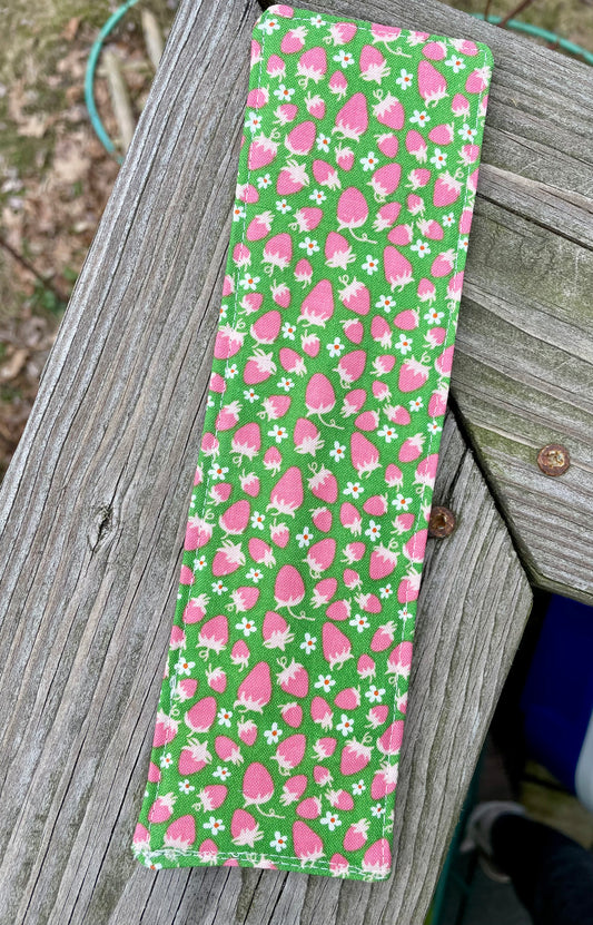 Floral and Strawberries Bookmark