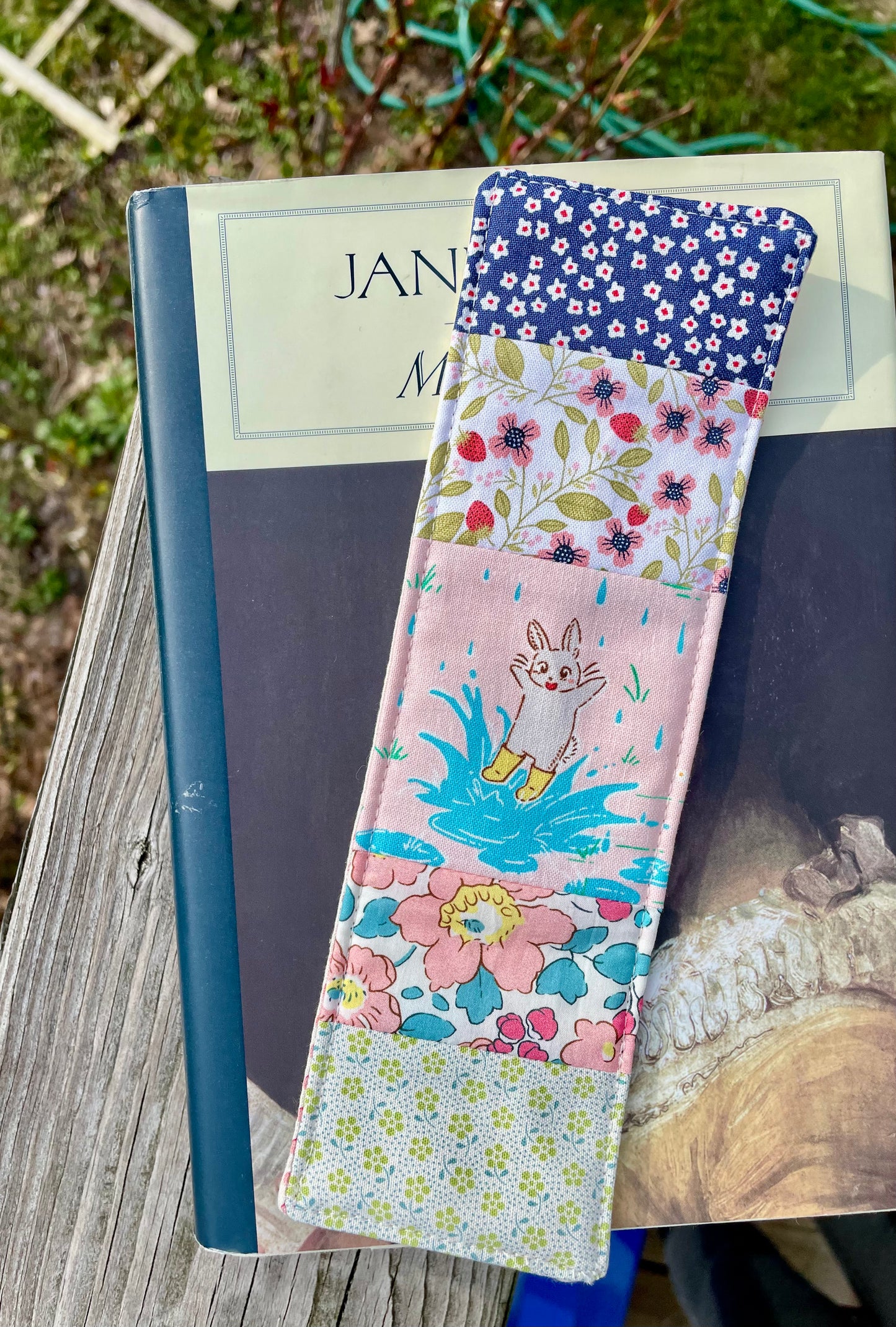 Bunny and Florals Bookmark