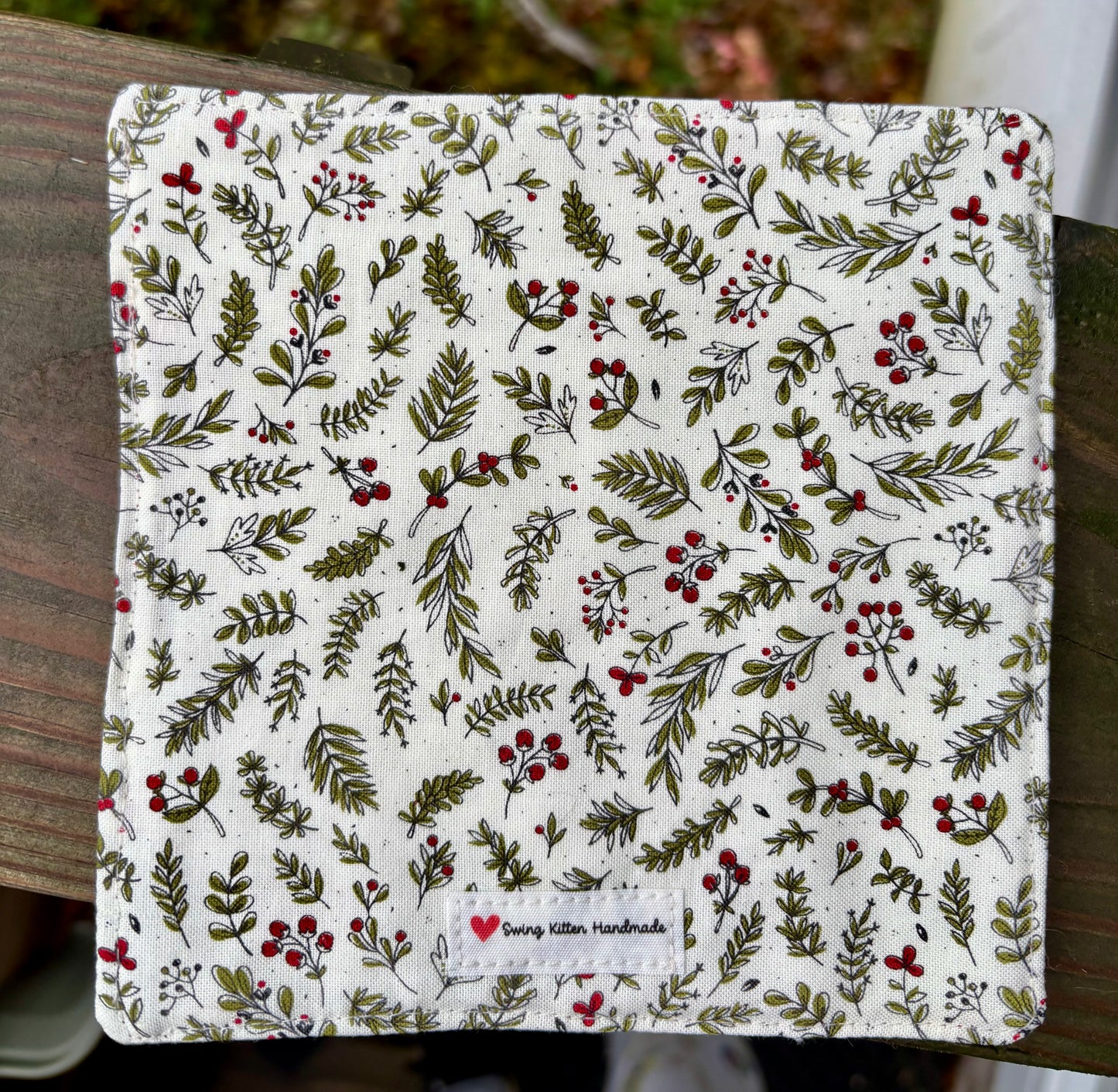 Holiday Patchwork Mug Rug