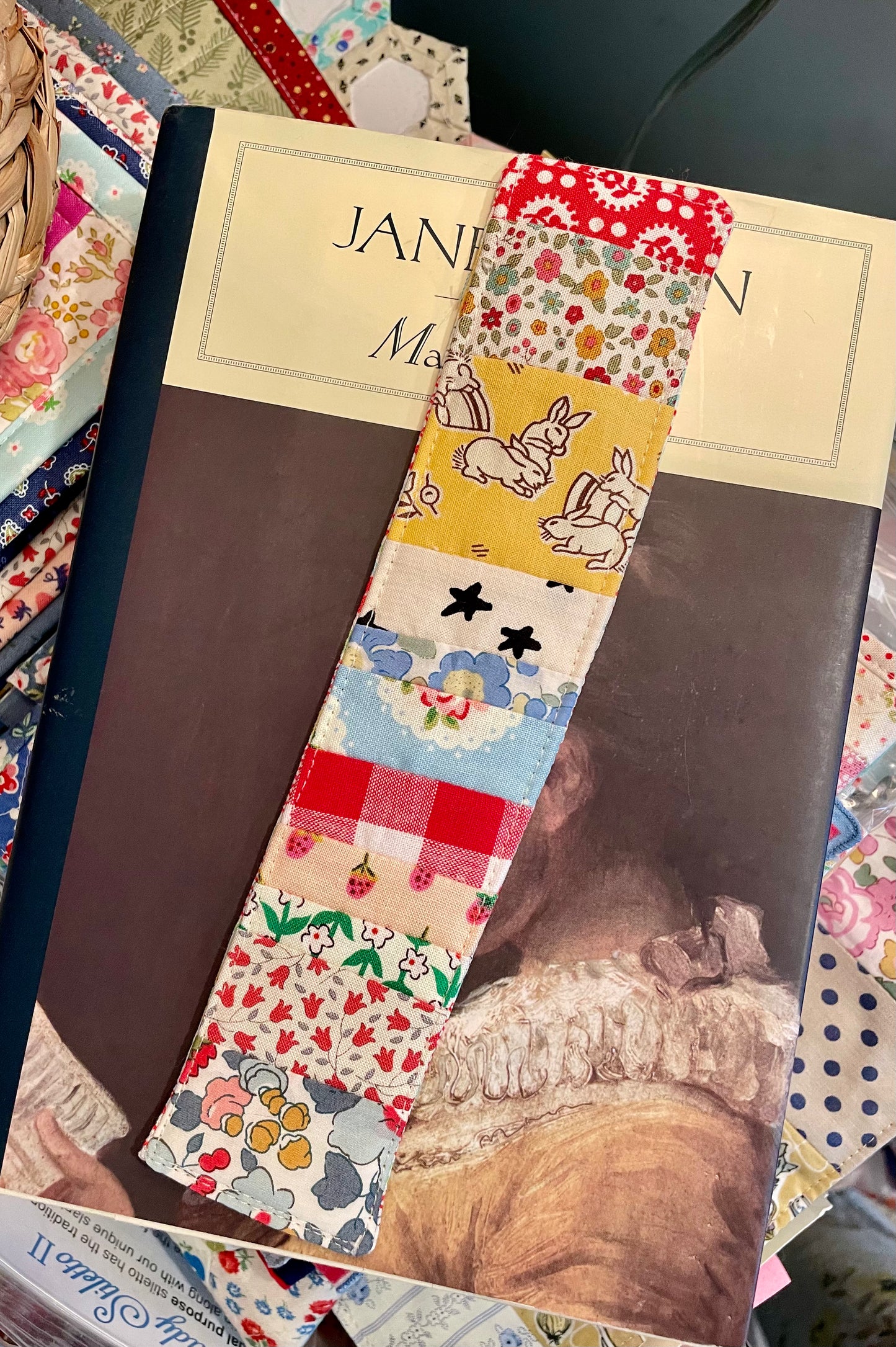 Patchwork Bunnies Bookmark