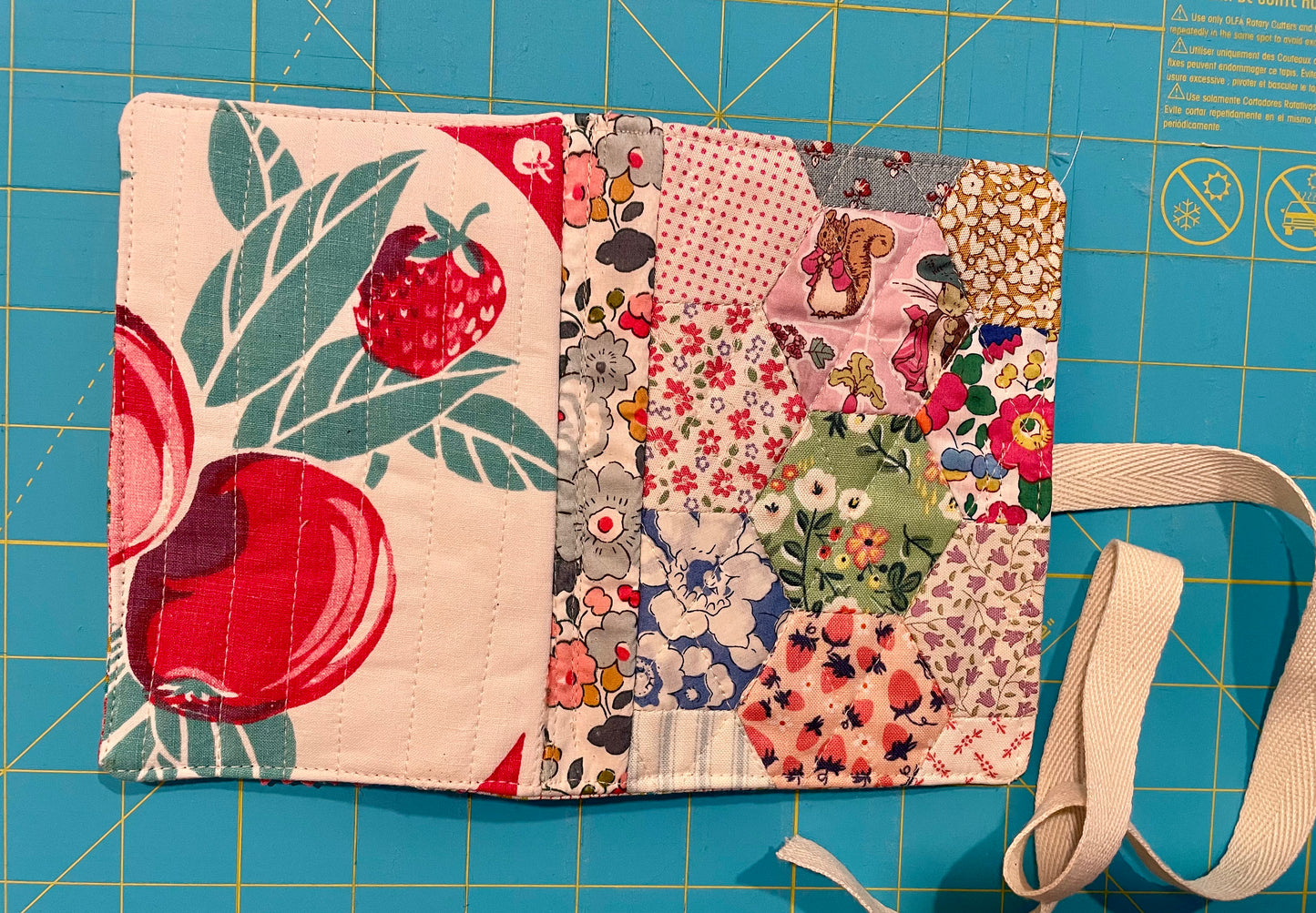 Squirrel Nutkin Hand Pieced Needle Book