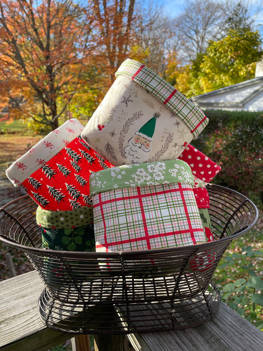 Gingerbread Man Fabric Bucket