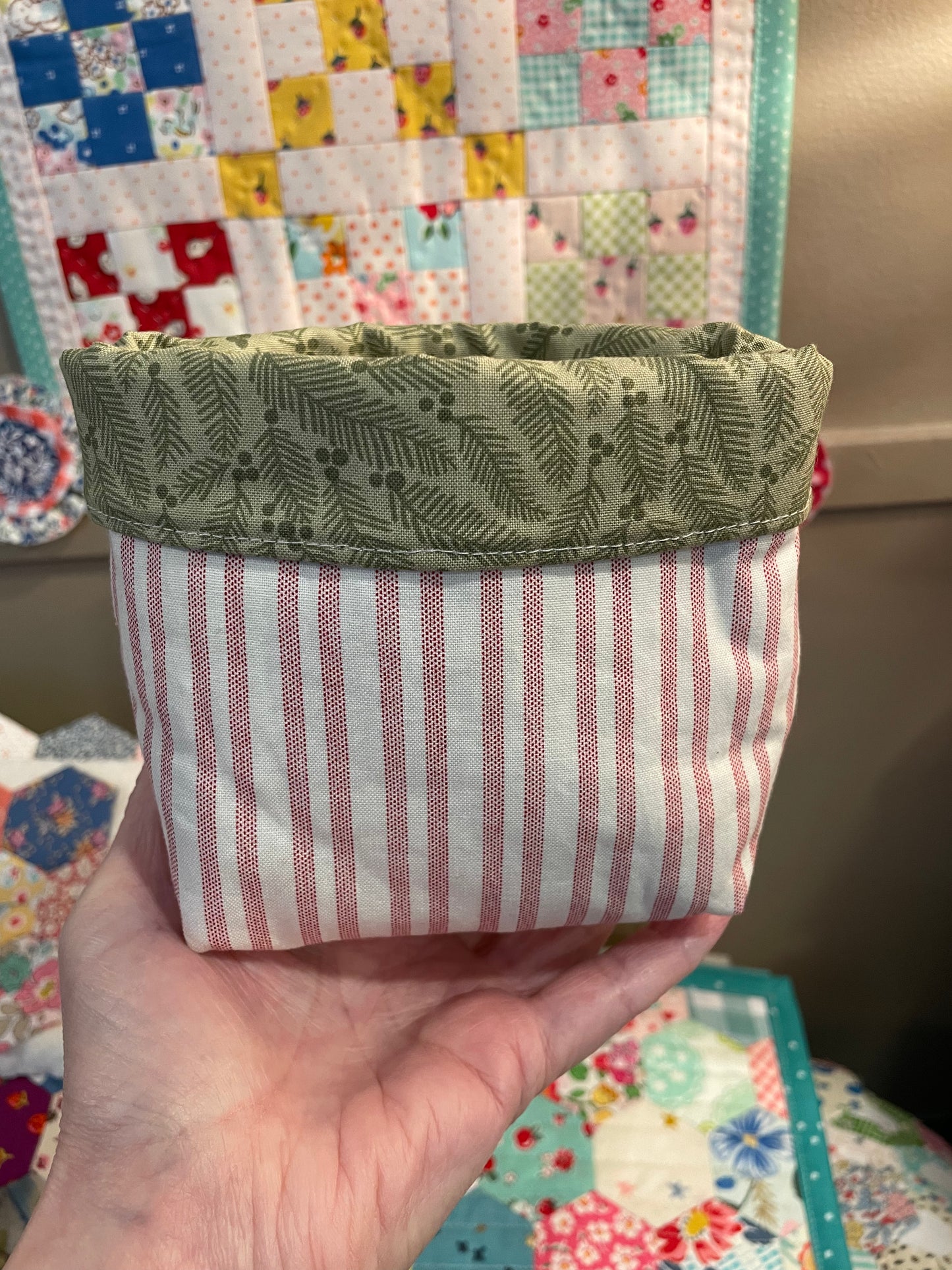 Holiday Fabric Bucket
