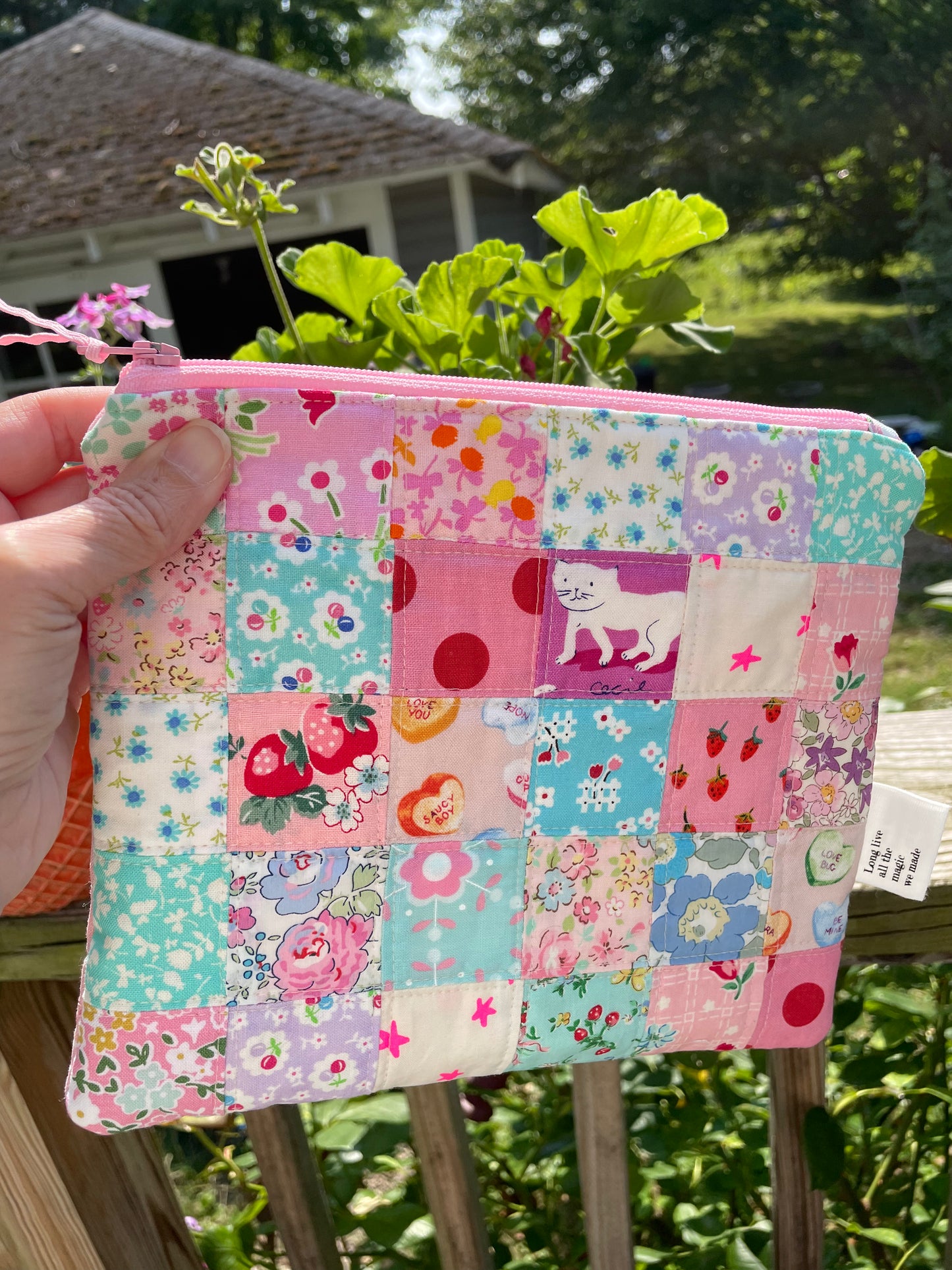 Lover Inspired Quilted Zipper Bag