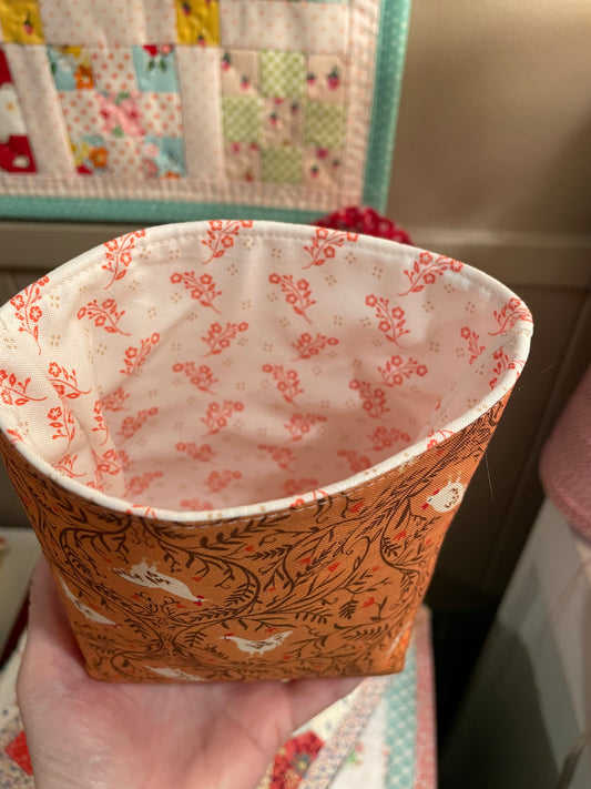 Chickens Fabric Bucket