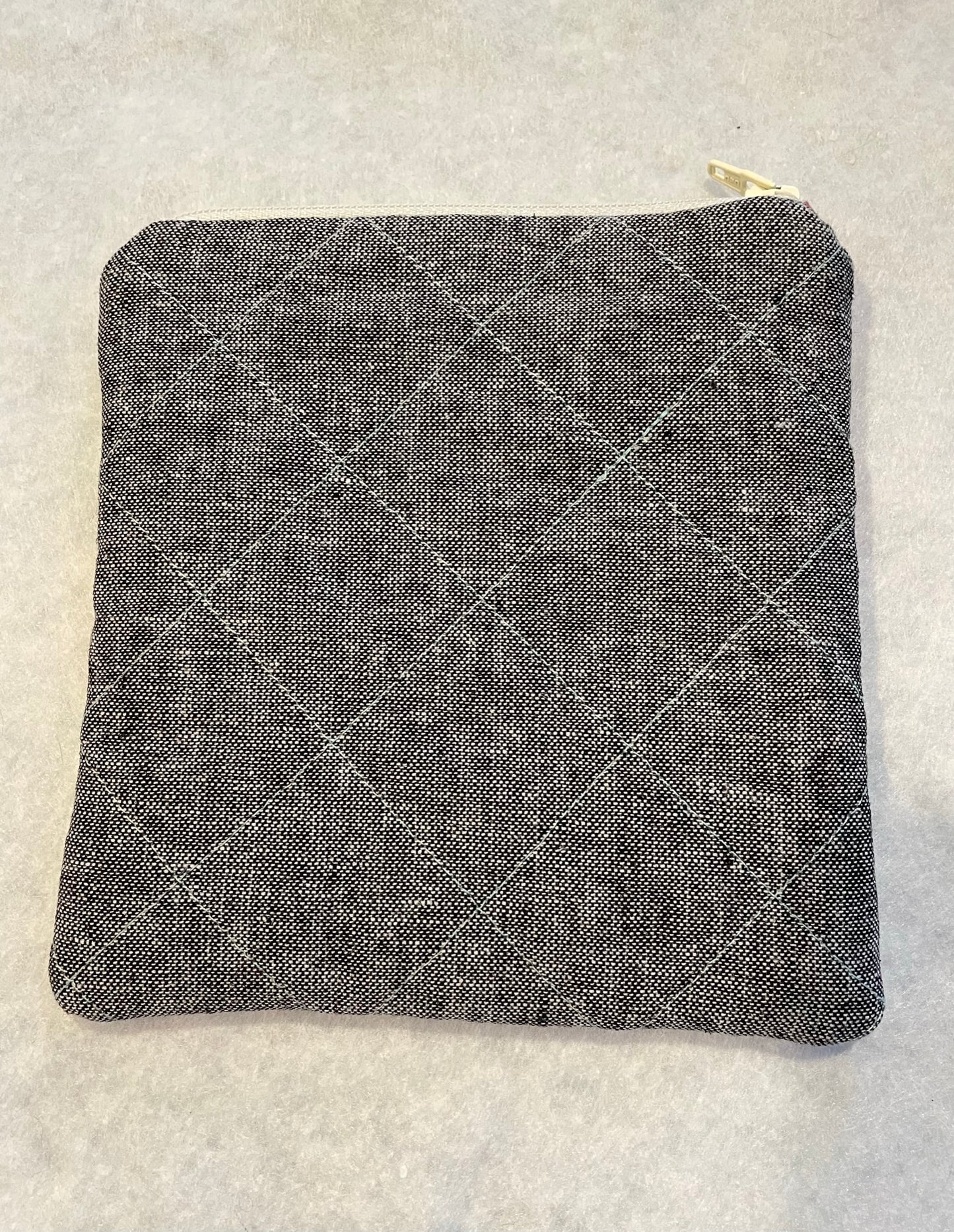 Quilted Patchwork Zipper Pouch
