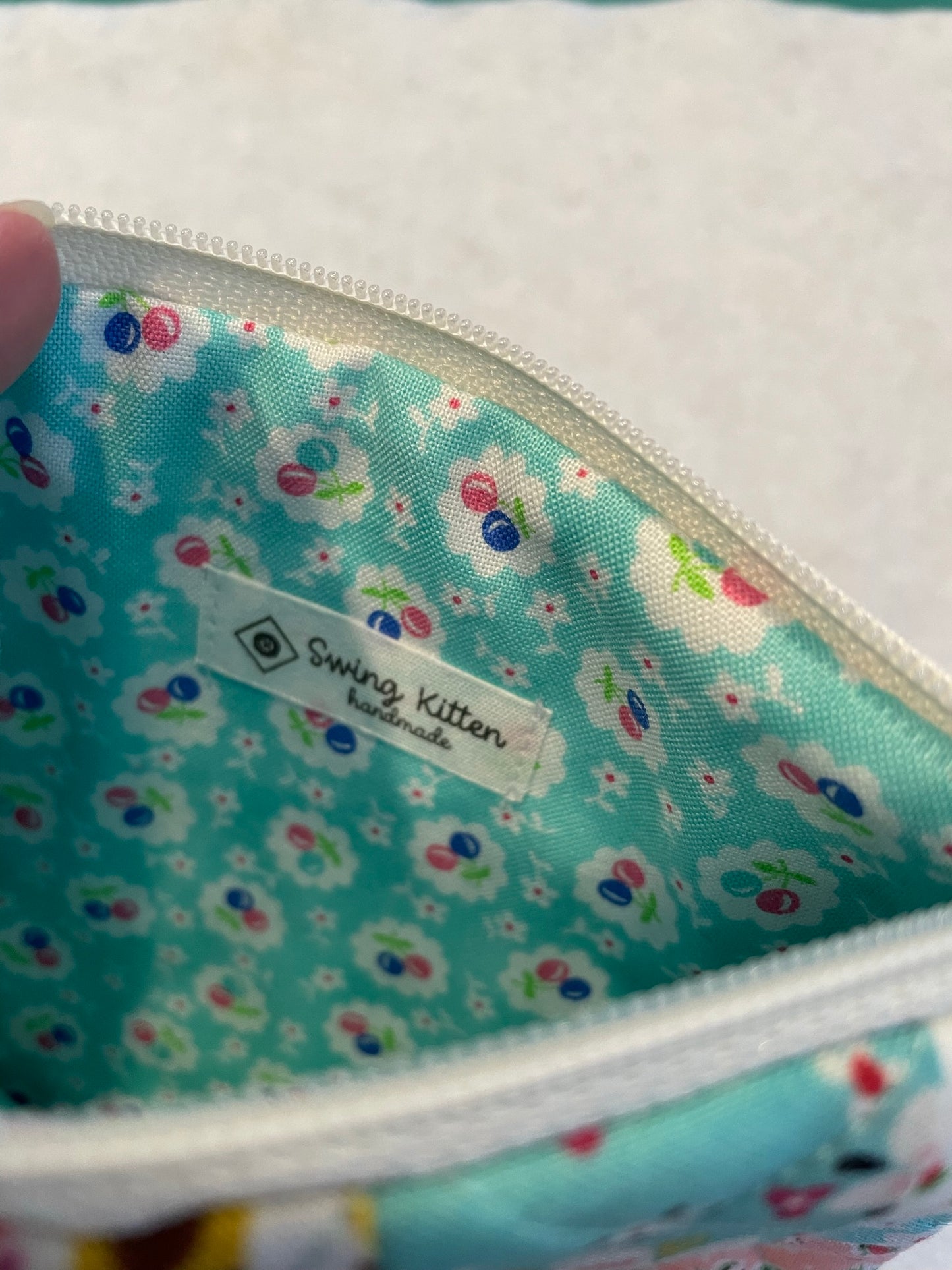 Quilted Patchwork Zipper Pouch
