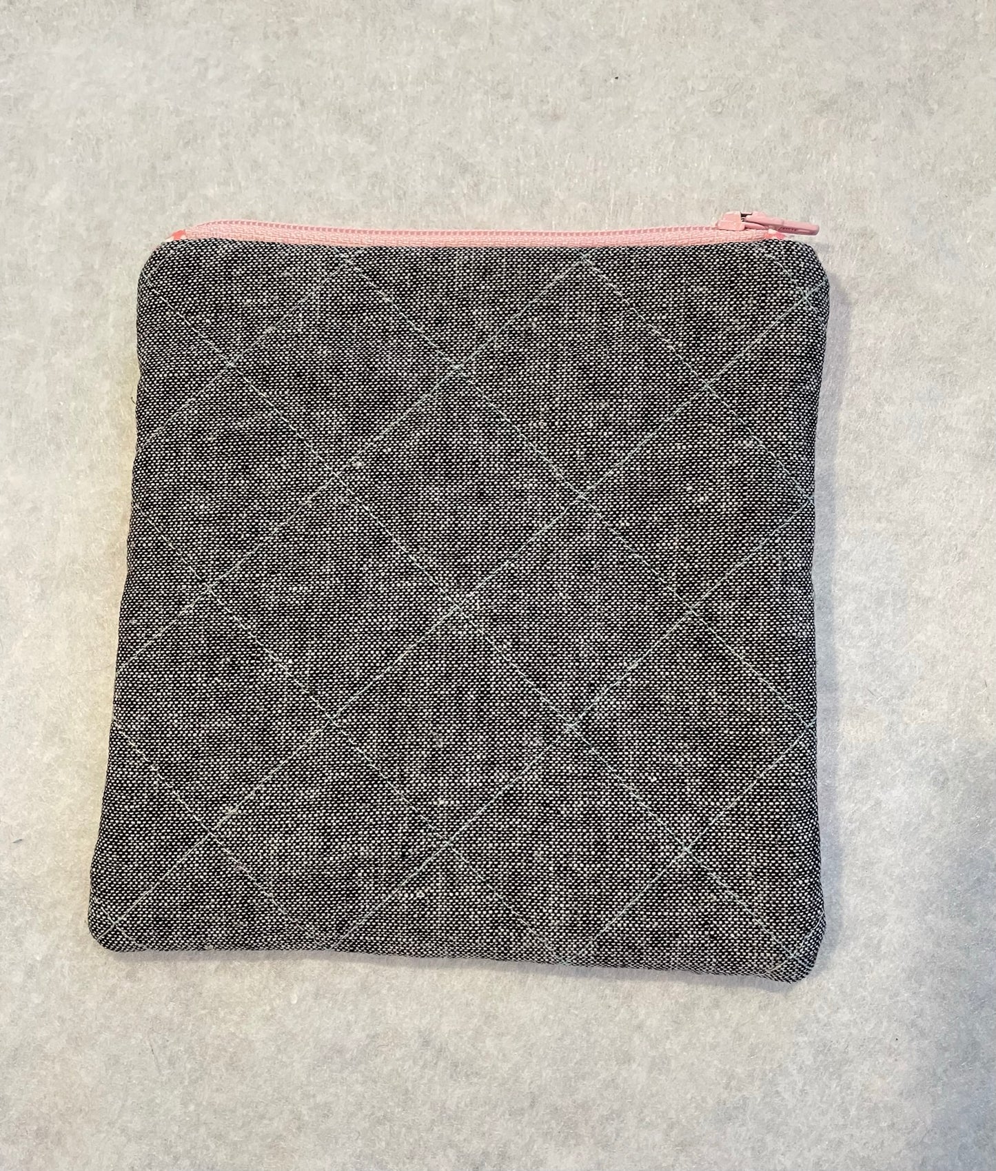 Quilted Patchwork Zipper Pouch