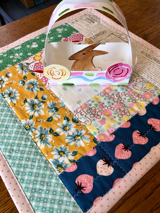 Quilted Table Mat Table Runner Farmhouse Style