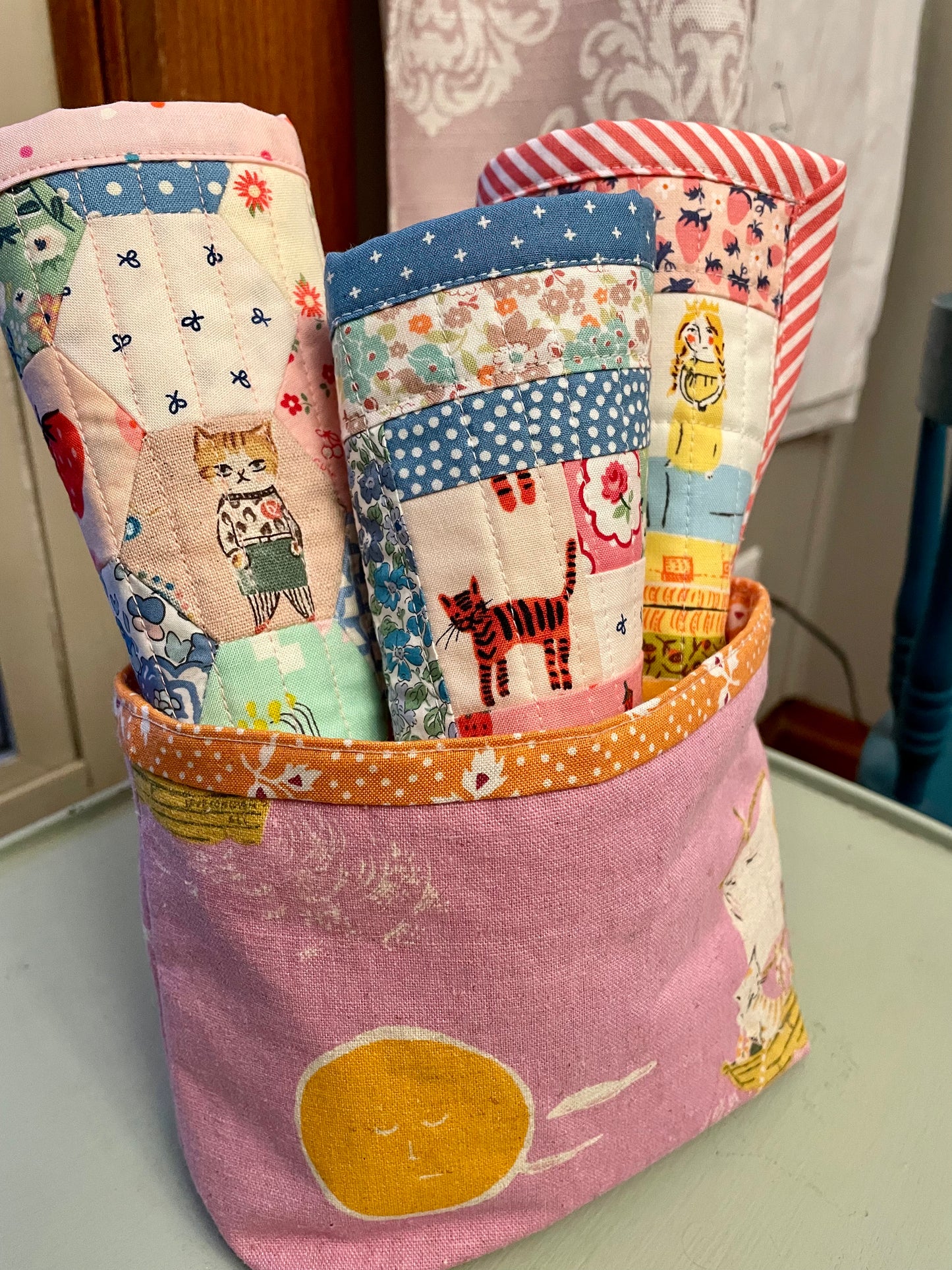 Tiny Patchwork Quilted Table Mat