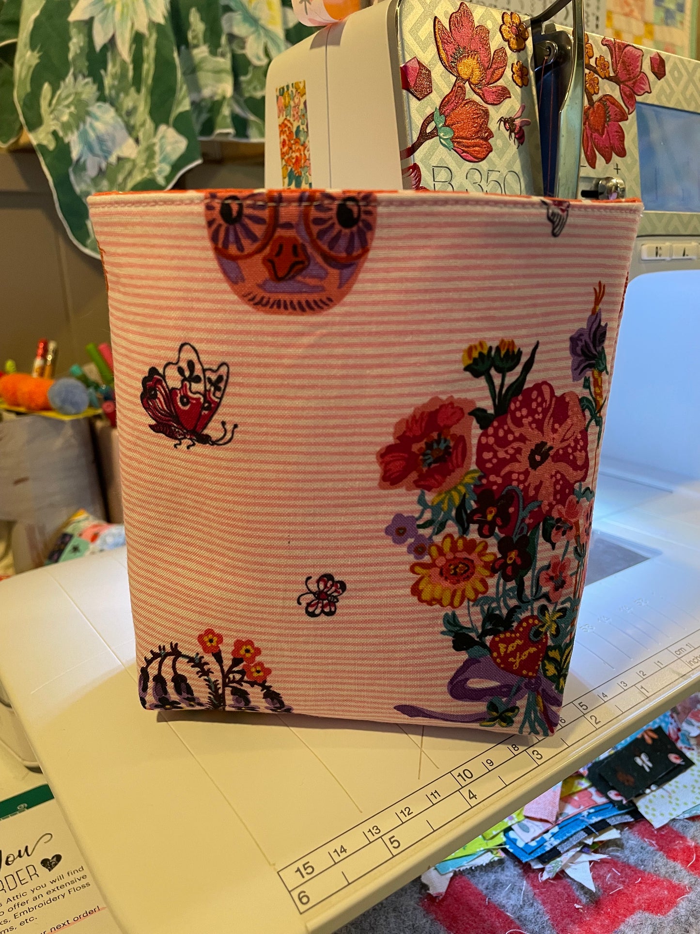 Floral Fabric Bucket