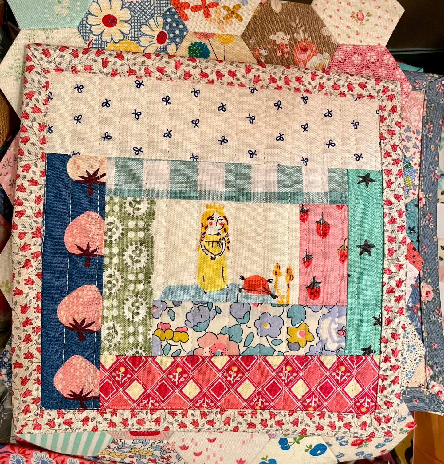 Princess Patchwork Mug Rug