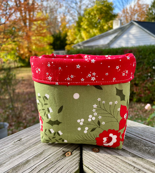 Holiday Fabric Bucket