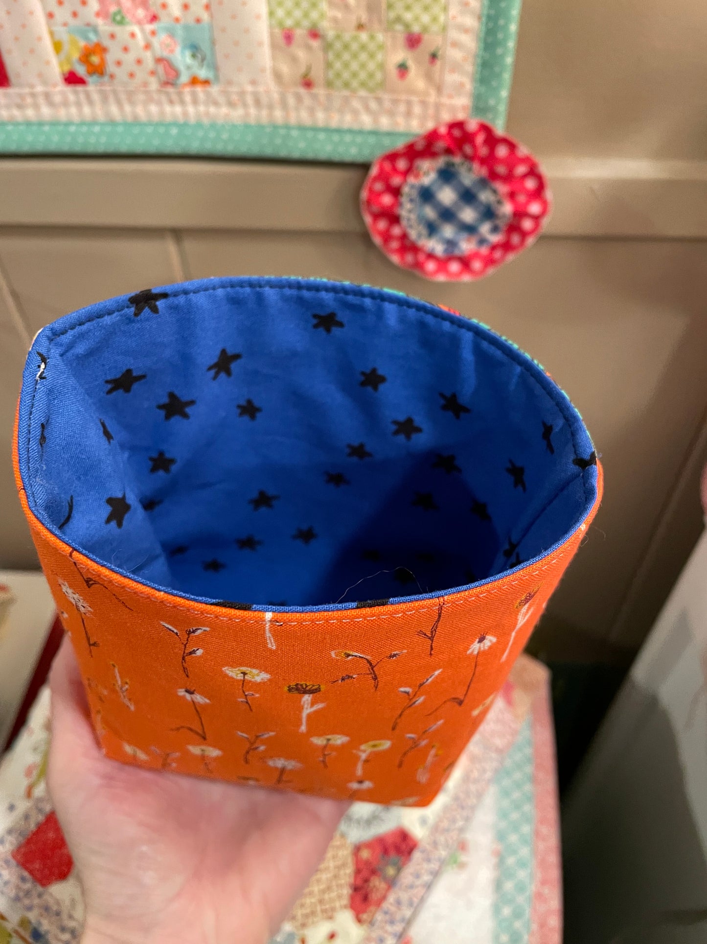 Owl Fabric Bucket