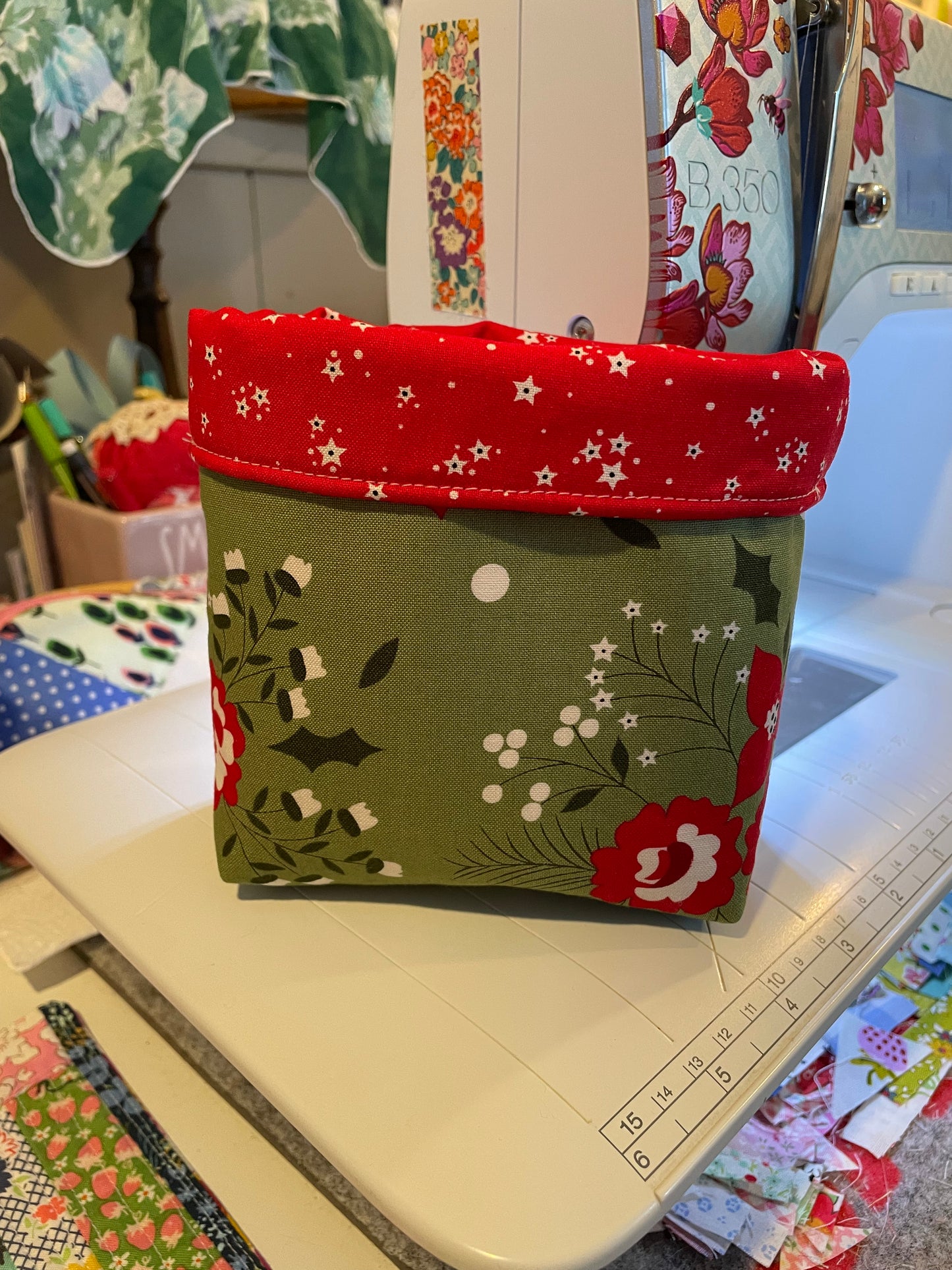 Holiday Fabric Bucket