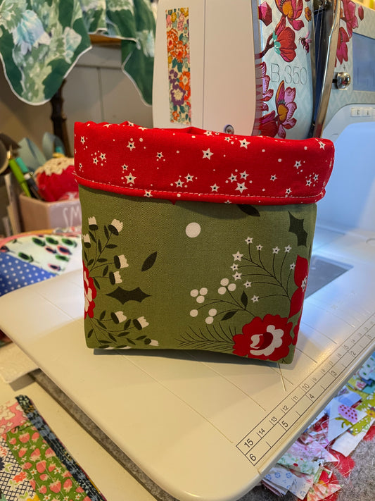 Holiday Fabric Bucket