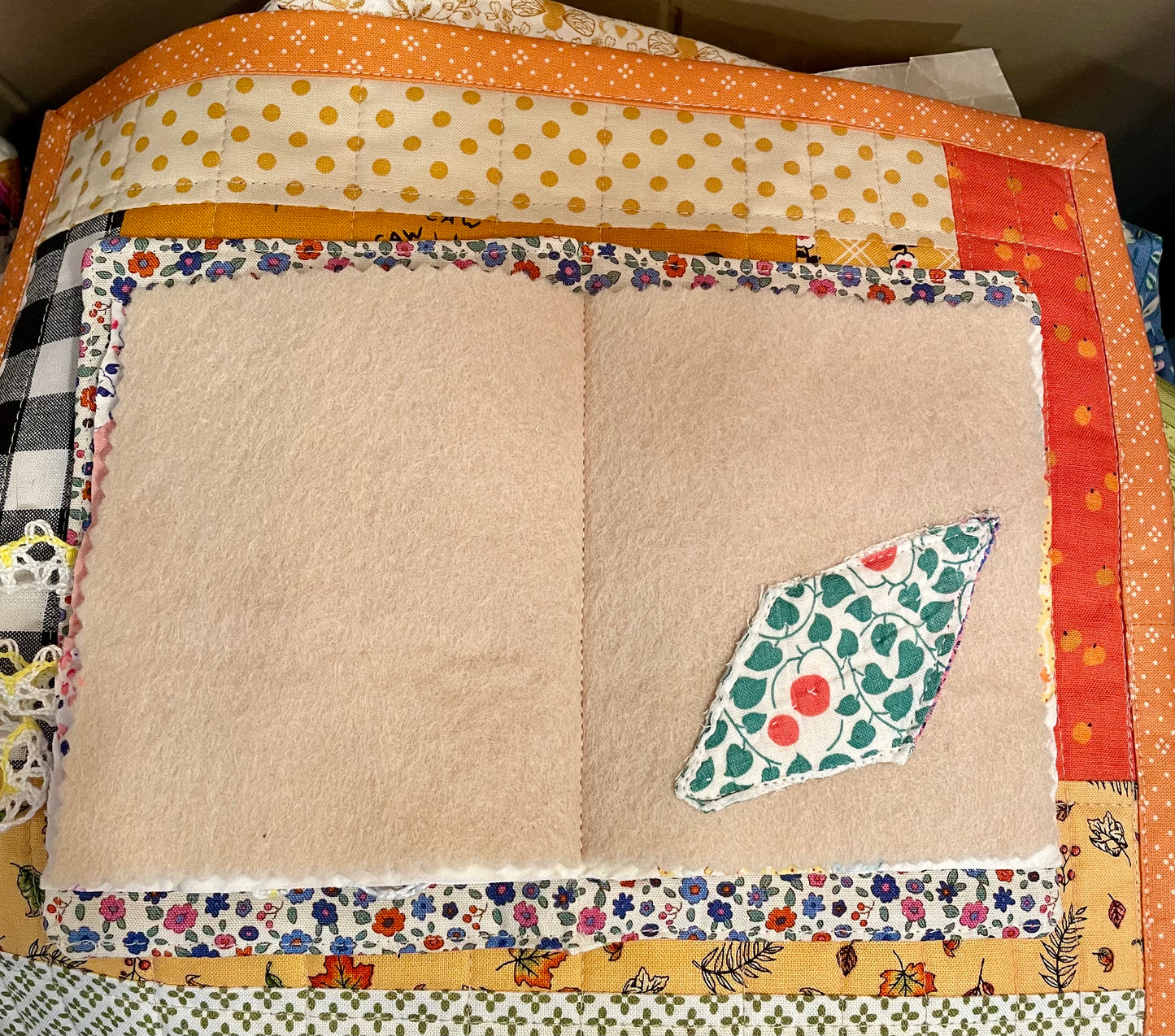 Hand Pieced Needle Book