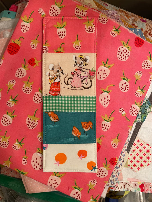 Mice and Strawberries Bookmark