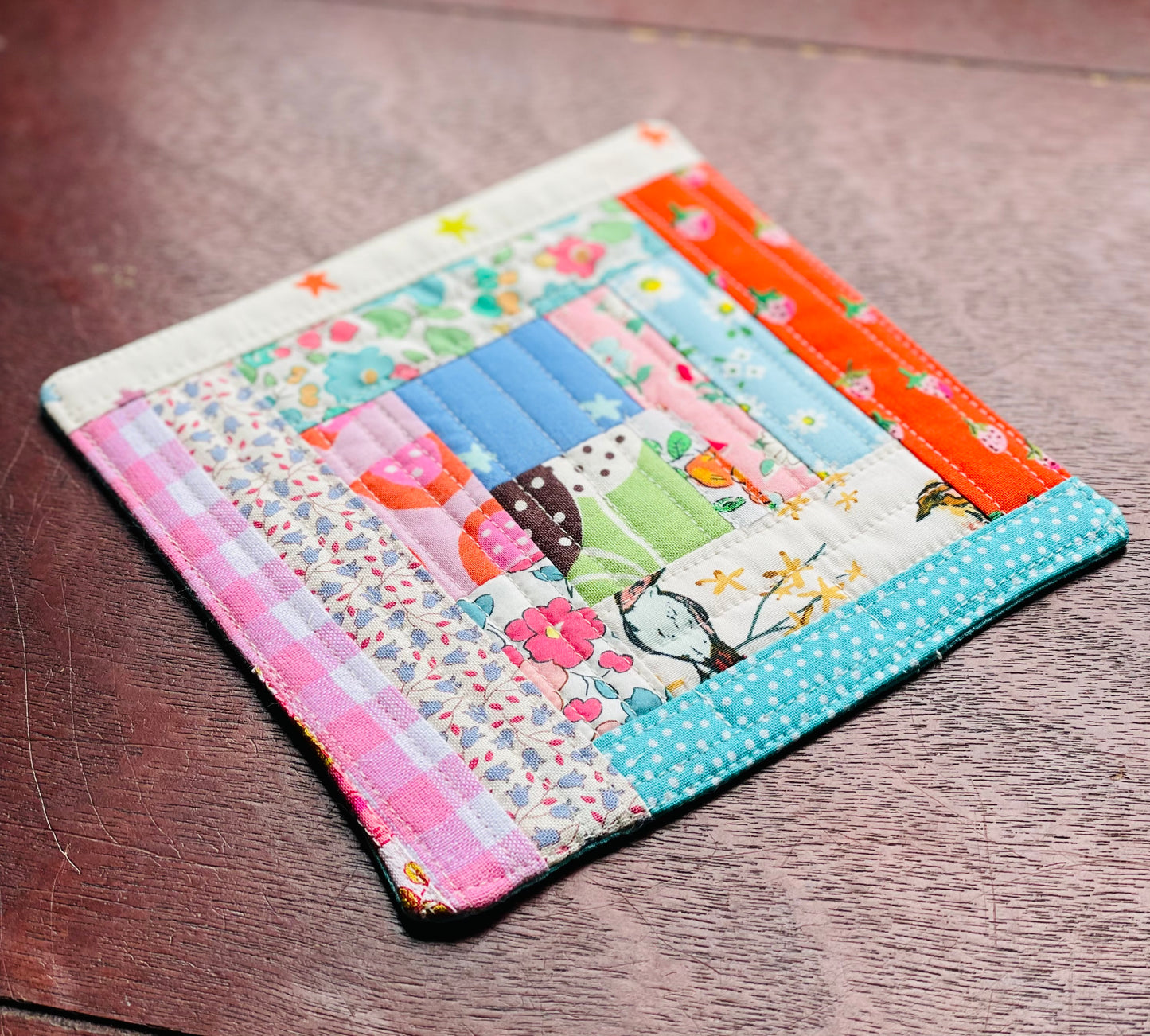 Birds Patchwork Table Mat