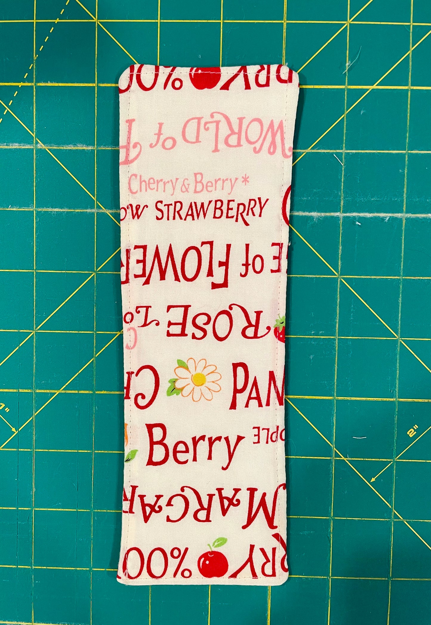 Ladybugs and Strawberries Bookmark