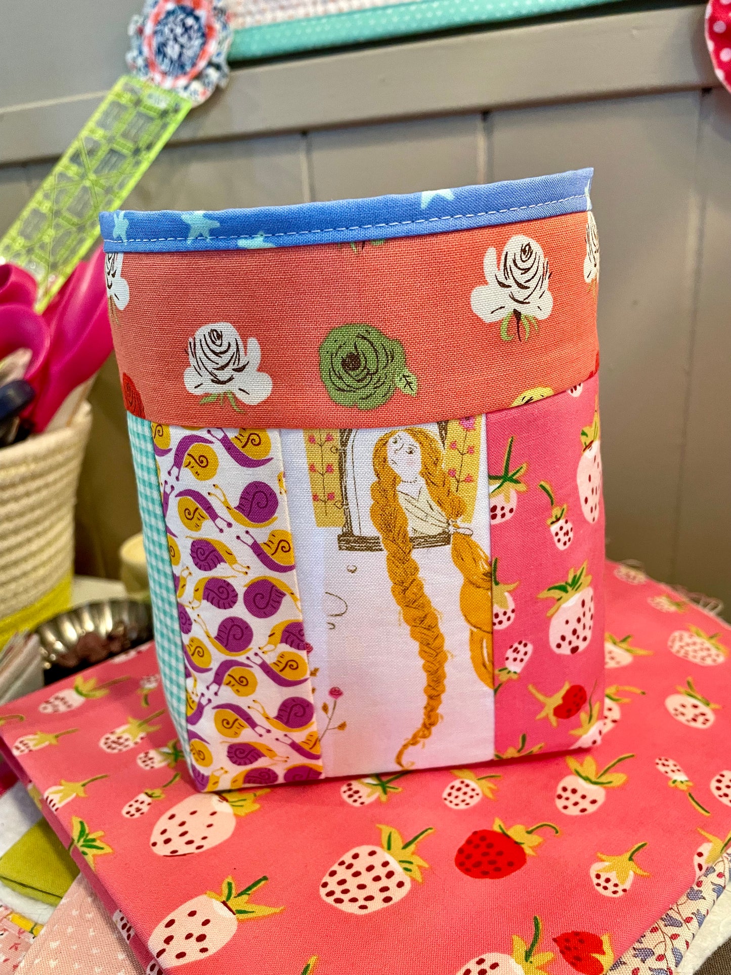 Rapunzel Fabric Bucket