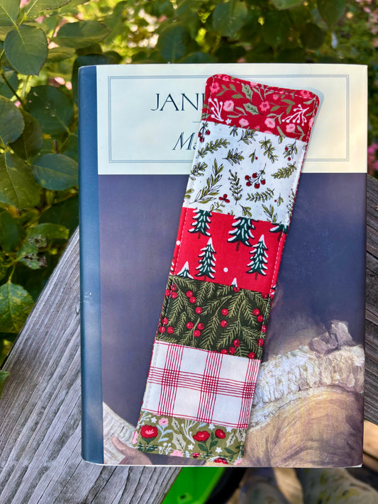 Pine Trees Holiday Bookmark
