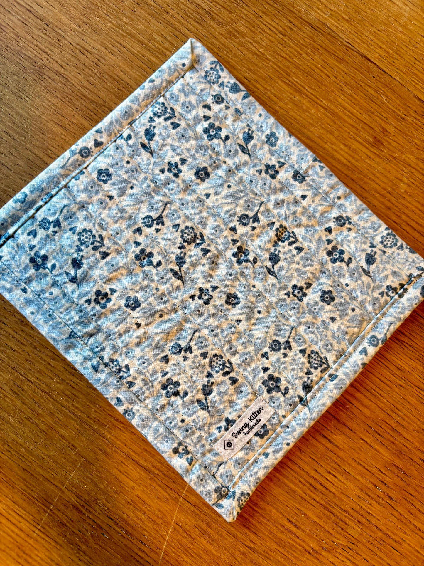 Chickens and Mushrooms Hand Pieced Table Mat