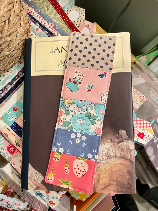 Miss Kitty and Strawberries Bookmark