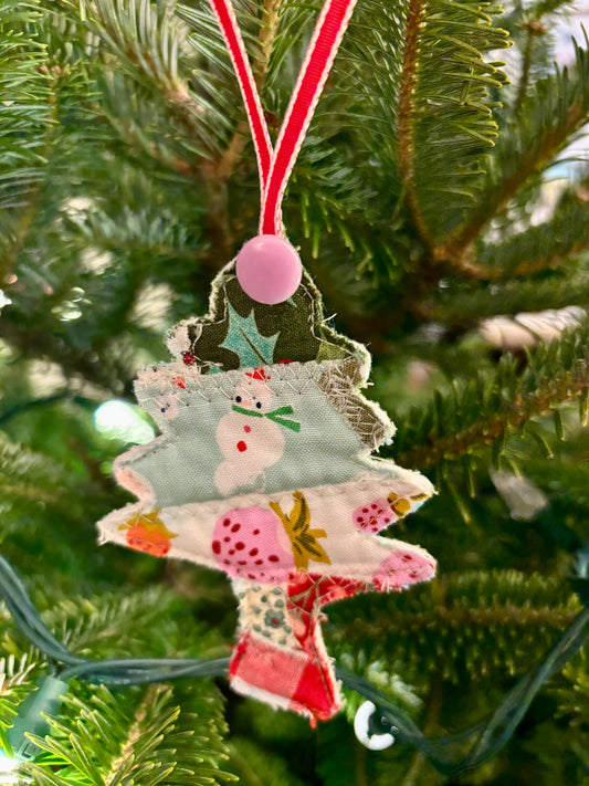 Handmade Christmas Tree Ornament Snowman
