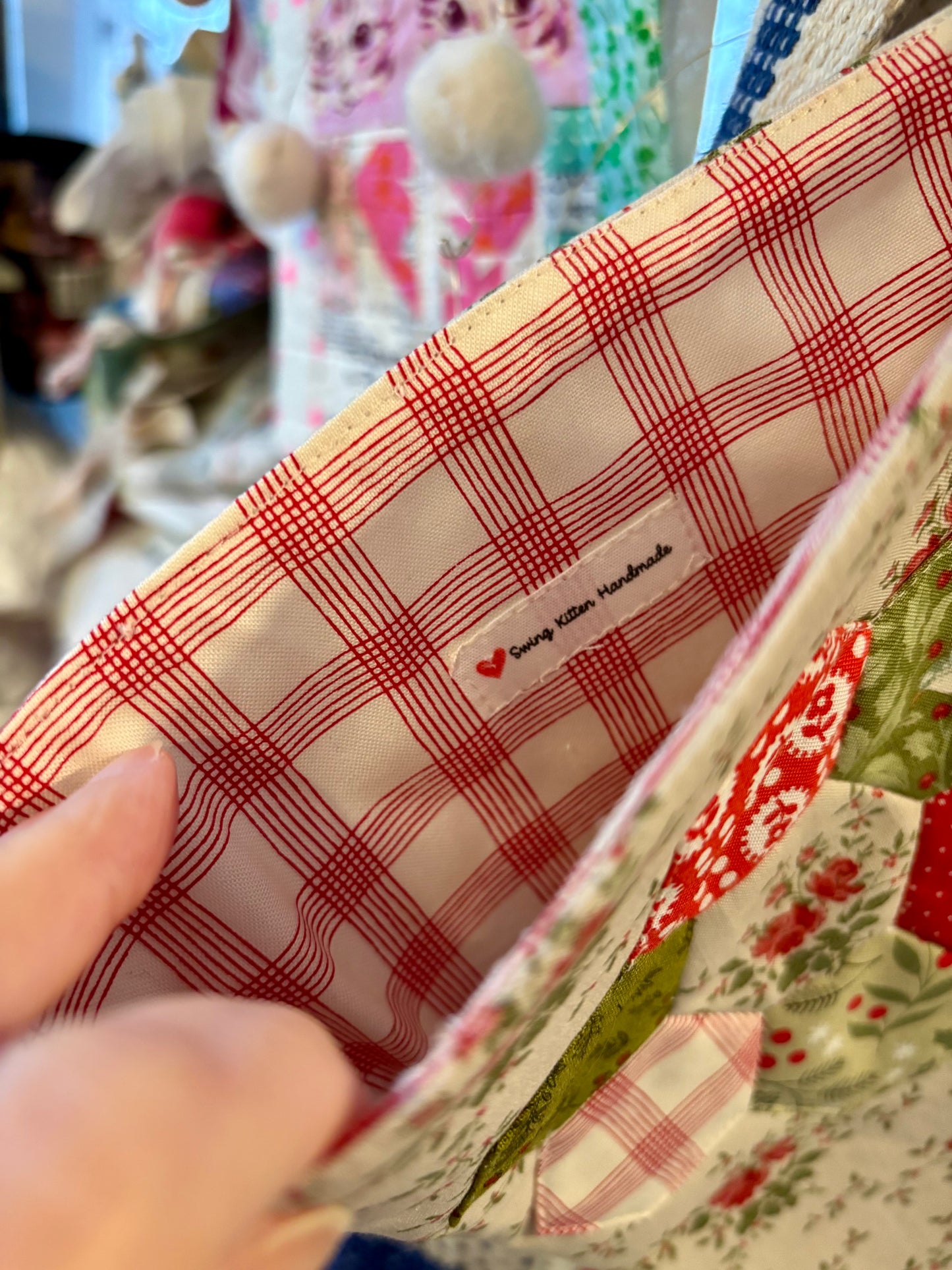 Handmade Floral Christmas Stocking