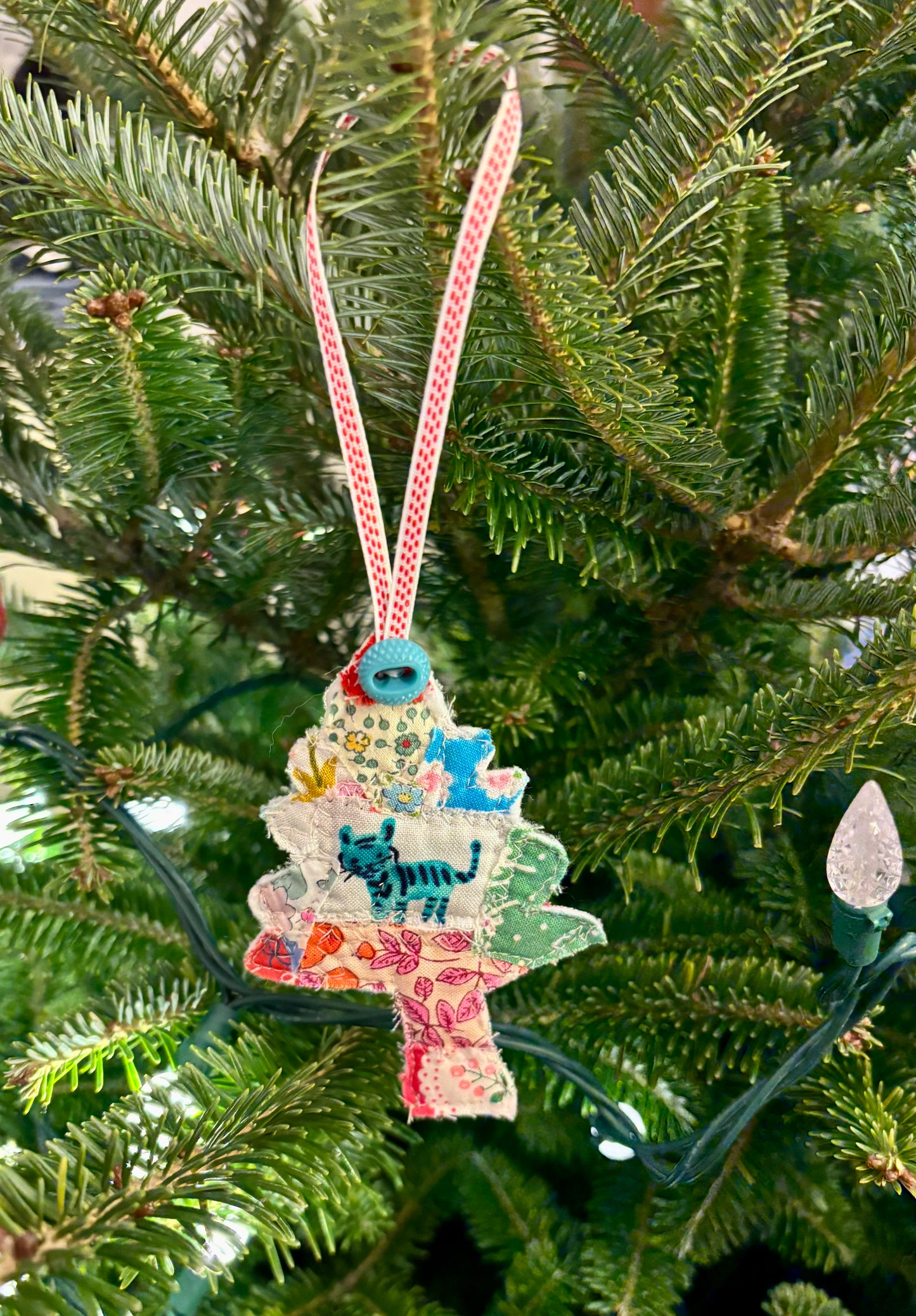 Handmade Christmas Tree Ornament Cat