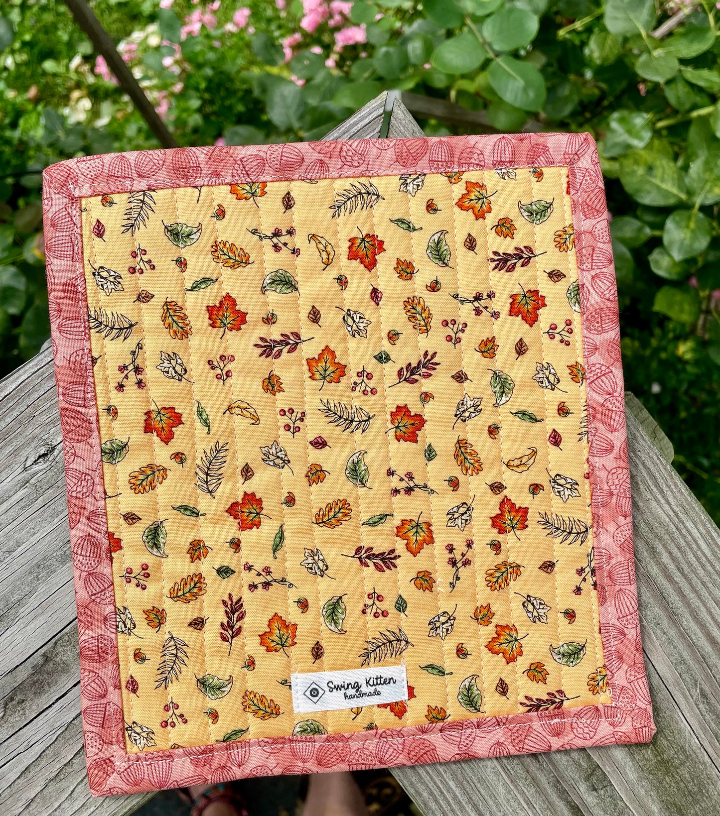 Fall Feeling Hand Pieced Table Mat