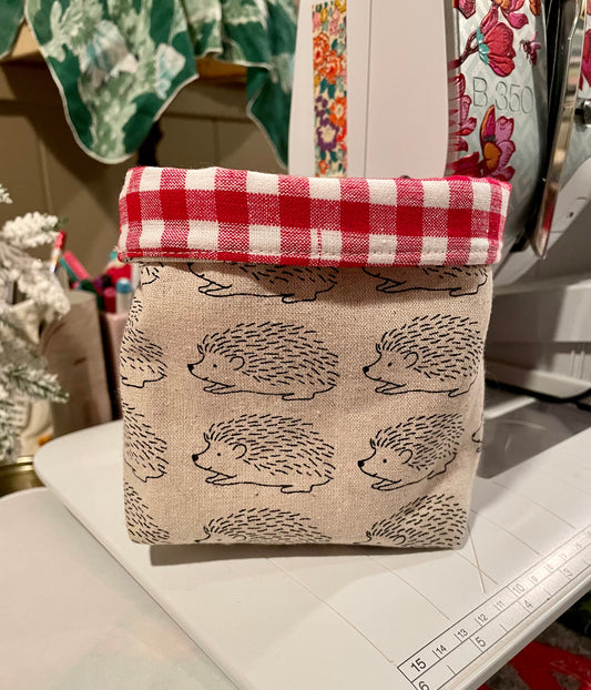 Hedgehog Fabric Bucket