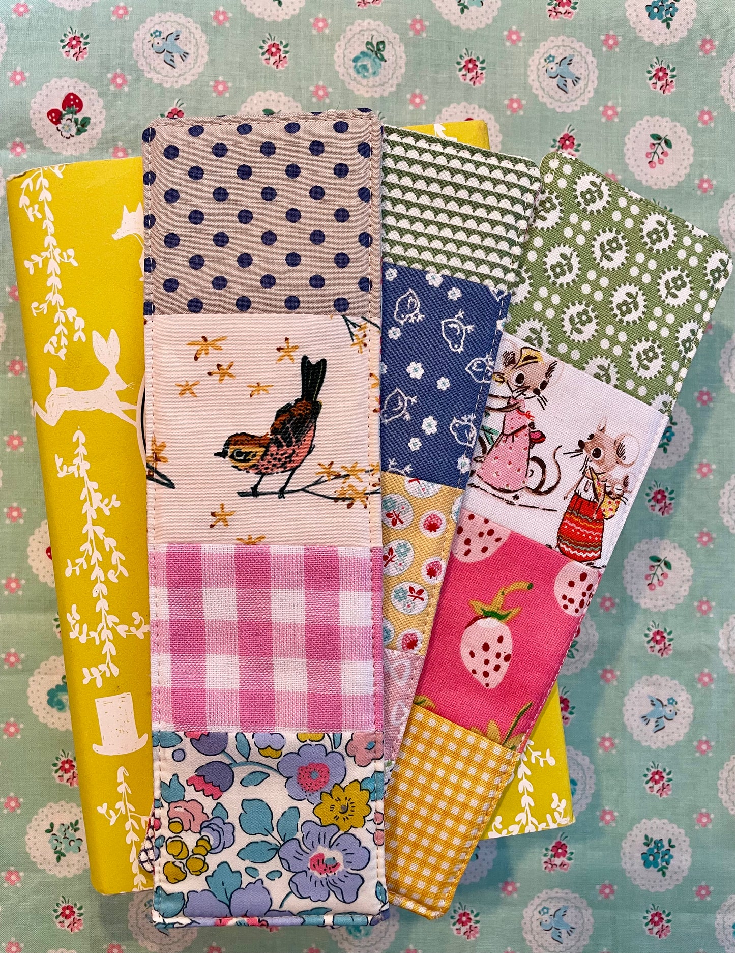 Chicks and Floral Bookmark