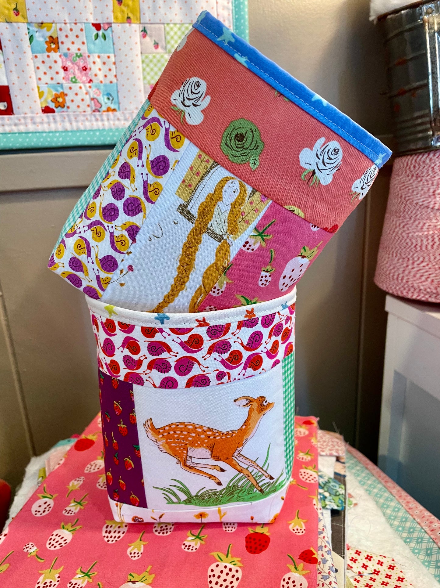 Rapunzel Fabric Bucket