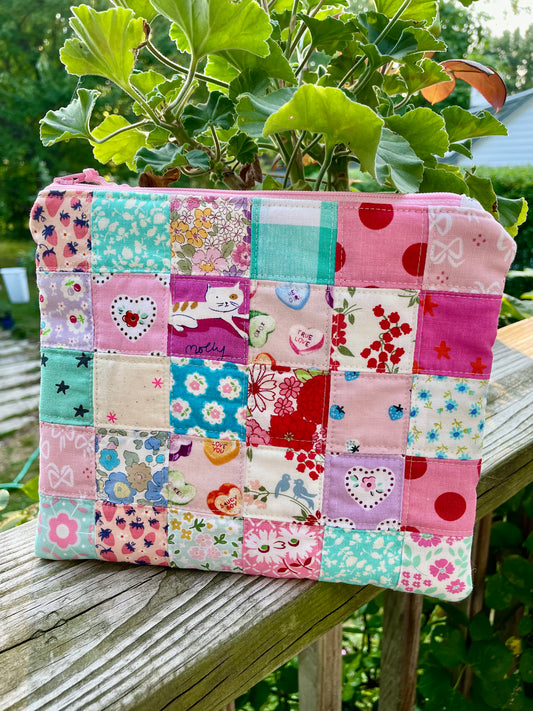 Lover Inspired Quilted Zipper Bag